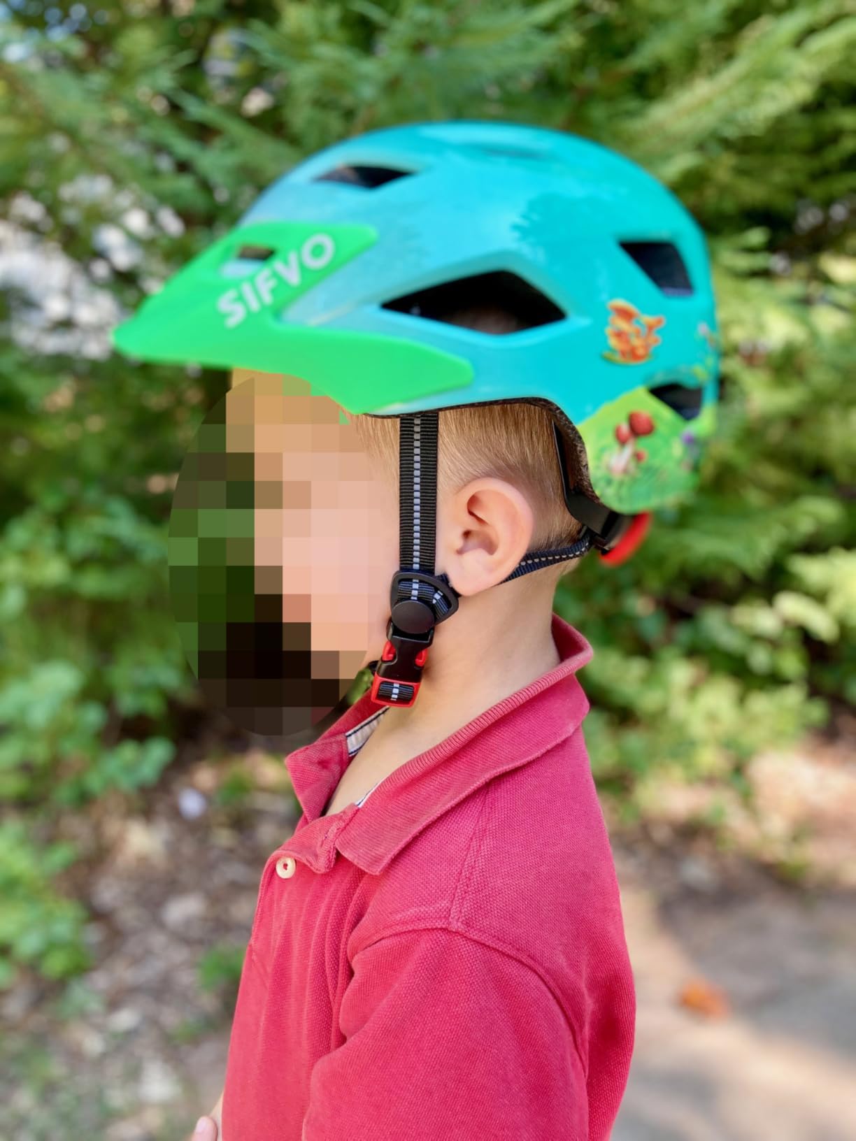 Kids Helmet, SIFVO Kids Bike Helmet Boys and Girls Bike Helmet with Cool Visor Helmet for Kids 5-14, Kids Bike Helmets Youth Bike Helmet Adjustable & Lightweight 50-57cm customer photo 1