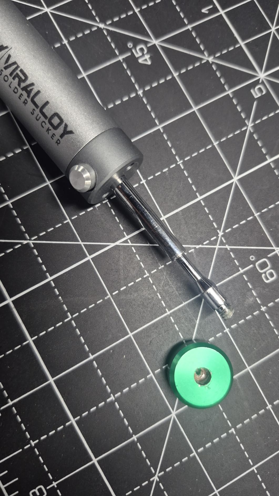Solder Sucker Tool No Clog Silicone-Tip Manual Desoldering Pump Soldering Accessories for Solder Remover – Unrivaled Suction • No Power Needed • Ultra Low-Maintenance • Best-in-Class Desoldering Gun customer photo 1