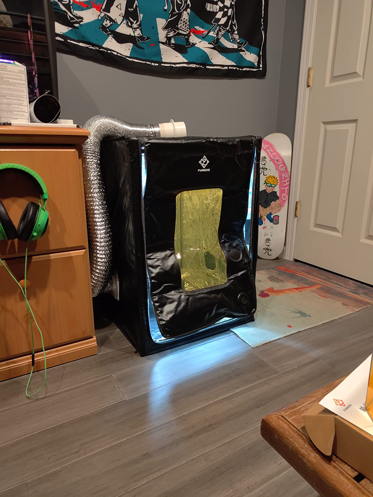 3D Printer Enclosure with Ventilation Kit & LED Lighting– Thermal Insulation Cover & Fume Extraction Tent for FDM/DLP/SLA/LCD 3D Printers(Size 700 * 750 * 900mm) customer photo 2