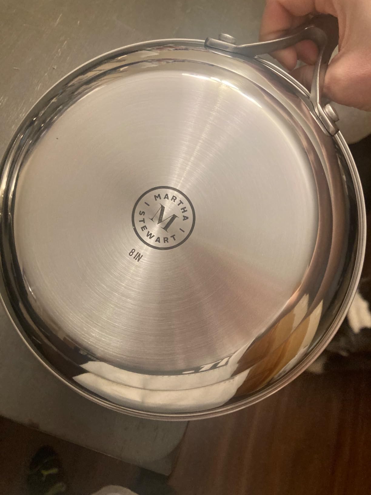 Martha Stewart Castelle 10 Piece 18/8 Durable Stainless Steel Induction Safe Non-Toxic Triply Bottom Kitchen Pots and Pans Cookware Set - Dishwasher Safe customer photo 2