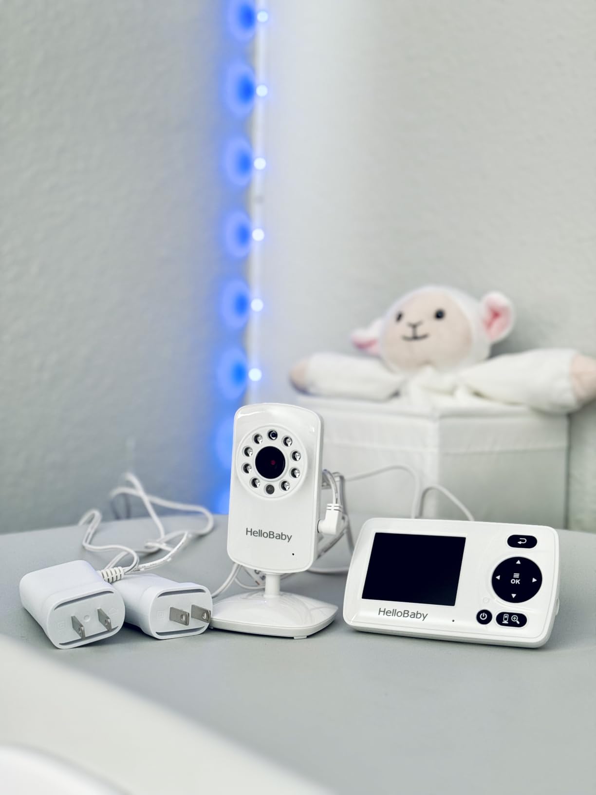 HelloBaby HB30 Video Baby Monitor with Digital Camera and Audio, No WiFi No App Safety Baby Monitor, 8 Languages, Auto Night Vision, 1000ft Transmission Range, 2.4 inch Portable Screen customer photo 1