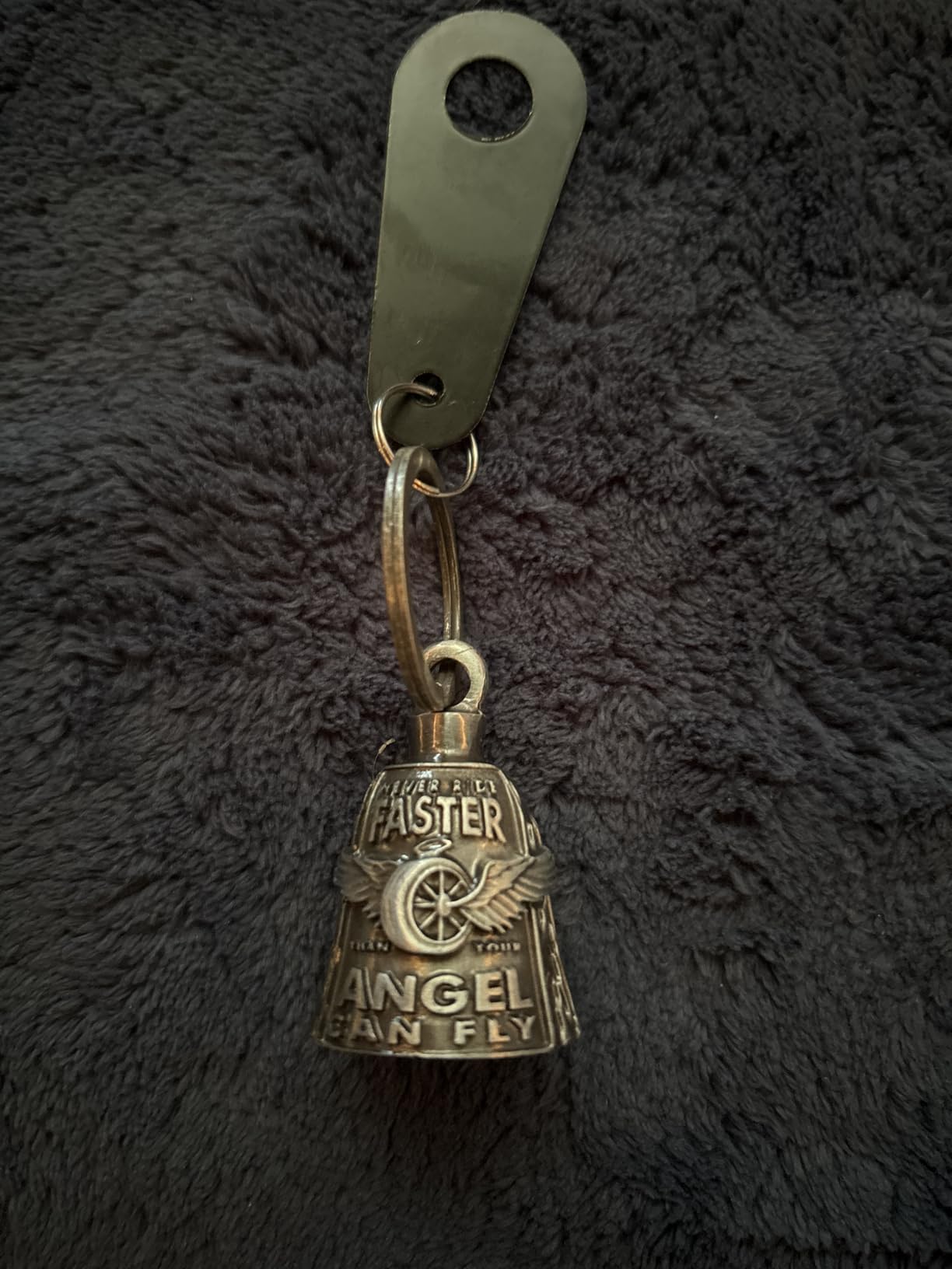 Dream Apparel Motorcycle Bells for Bikers Guardian Angel Gremlin Motorcycle Bells for Motorcycle Rider Key Chain for Luck customer photo 1