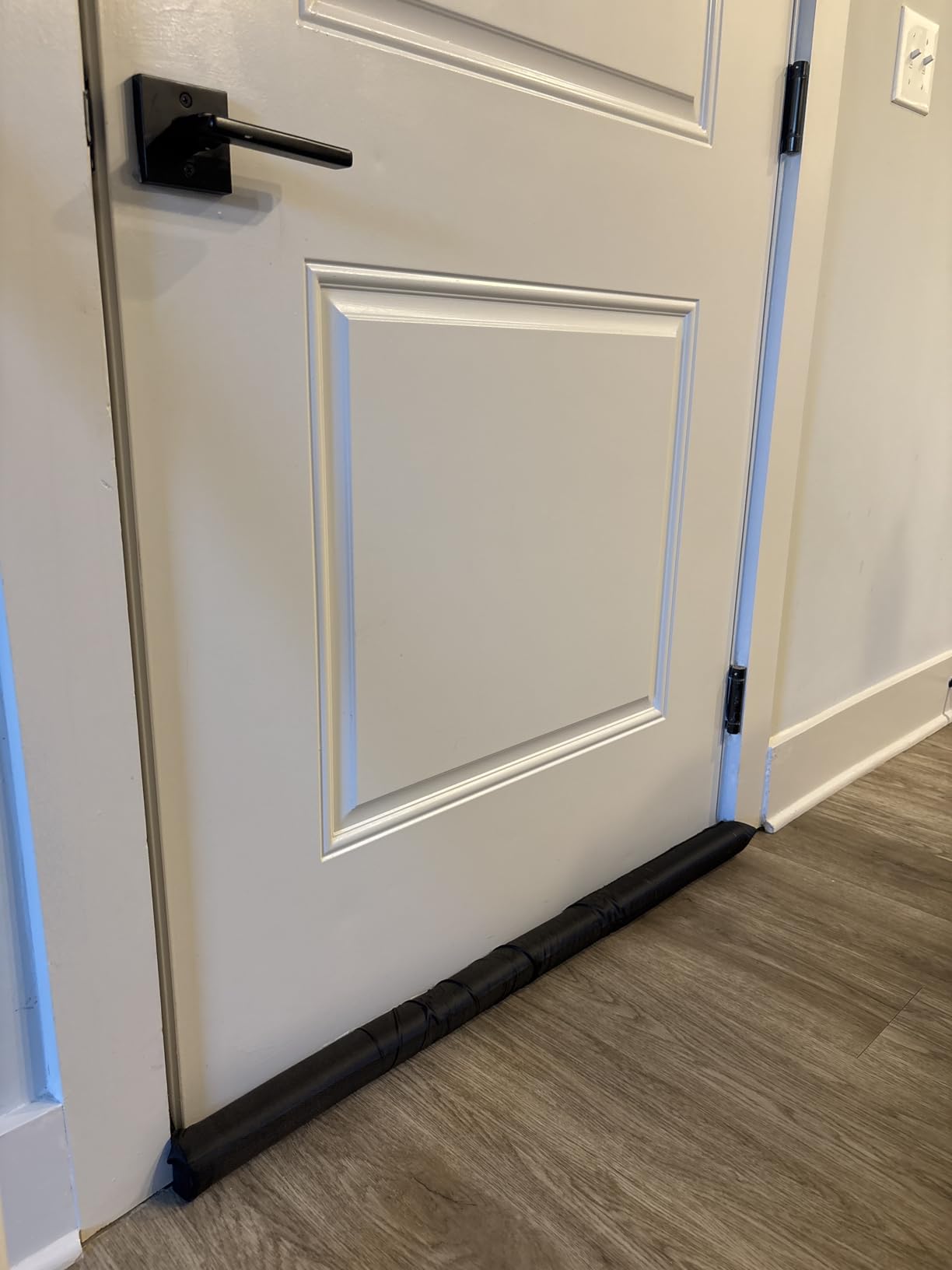 MAXTID Large Door Draft Stopper for Bottom of Doors 36” Under Door Sweep Noise Blocker Black Gap Stoppers Adjustable Doors Seal Sweep Guard Draft, Window Breeze Stoppers, Home Essentials Gadgets customer photo 2