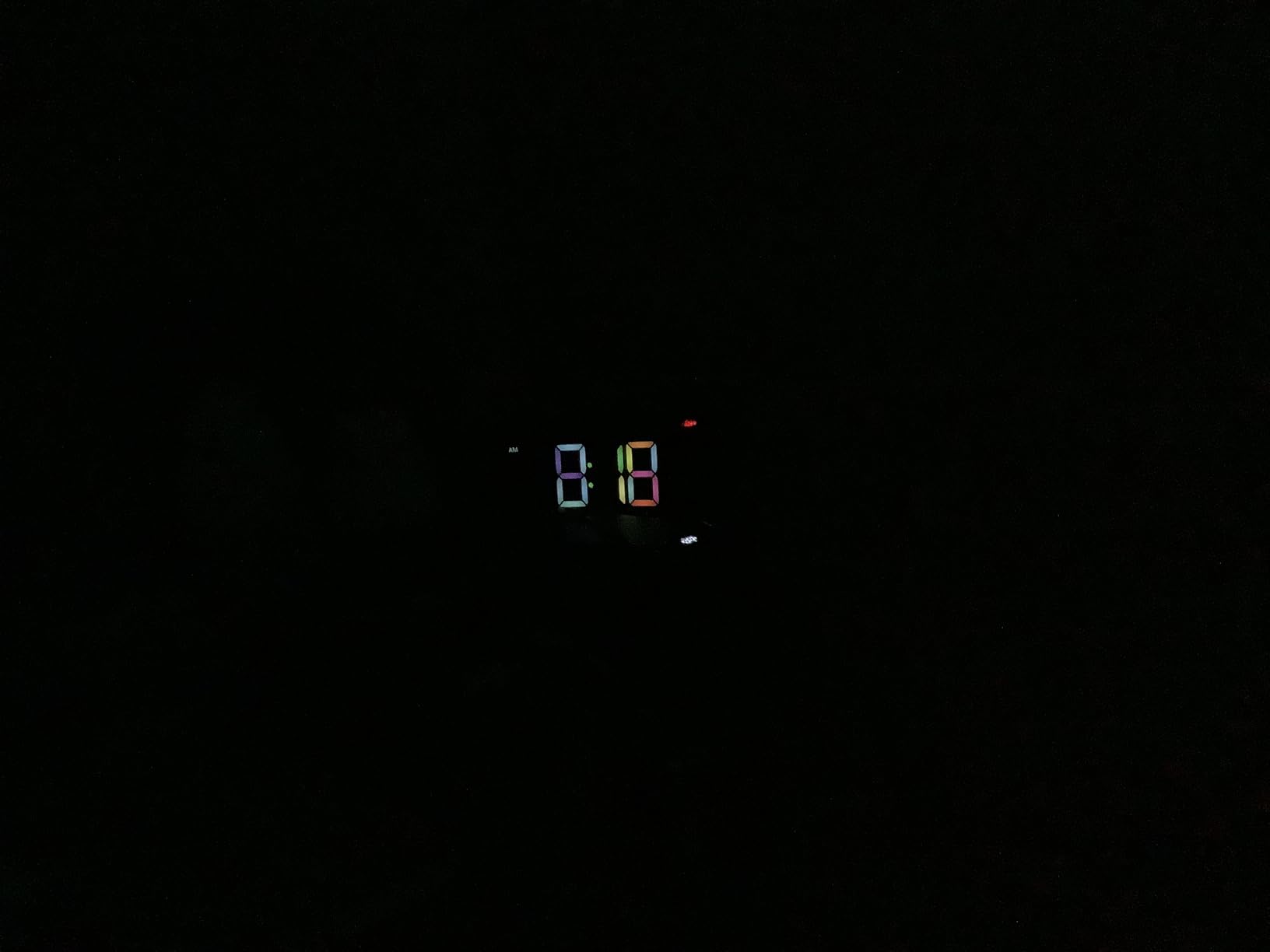 GOLOZA Projection Alarm Clock, Digital Clock with Modern Curved Design | 180° Rotatable Projector, 3-Level Brightness, Blue LED Display, Progressive Volume, 9mins Snooze, 12/24H, for Bedroom customer photo 1