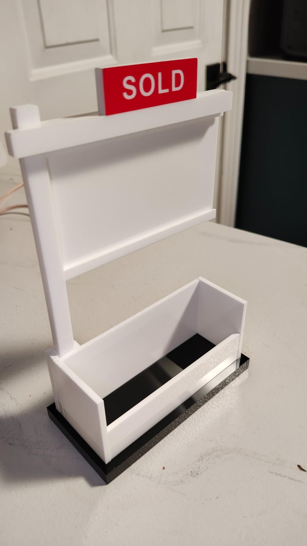 Real Estate Business Card Holder For Realtor Gifts | Real Estate Agent Supplies Gift | Display Realtor Business Cards | Open House Supplies | Holds 3.5x2 inch For House Agents customer photo 1