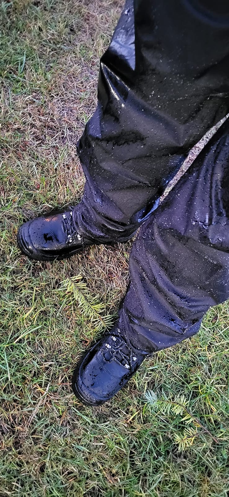 iCreek Men's Rain Pants Waterproof Breathable Lightweight Rain Over Pants customer photo 1