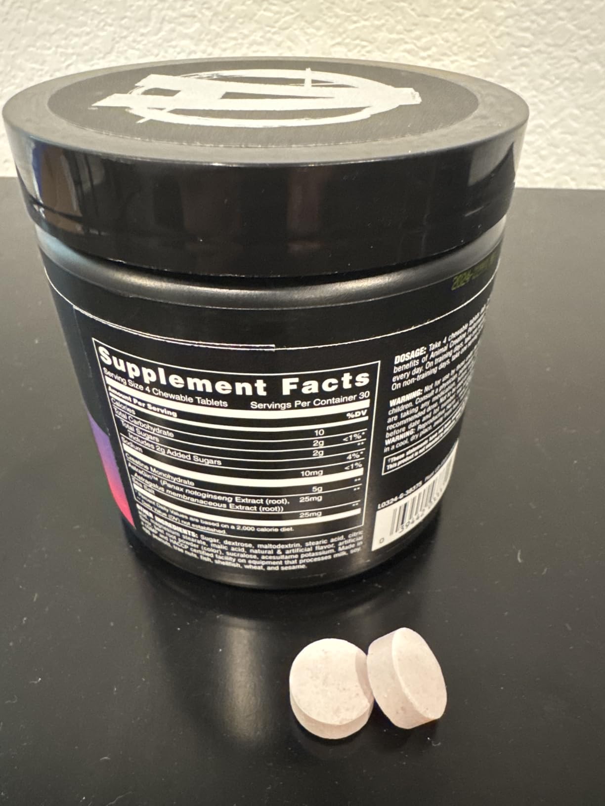 Animal Creatine Monohydrate Chews for Men & Women | Fruit Punch 120 Count customer photo 1