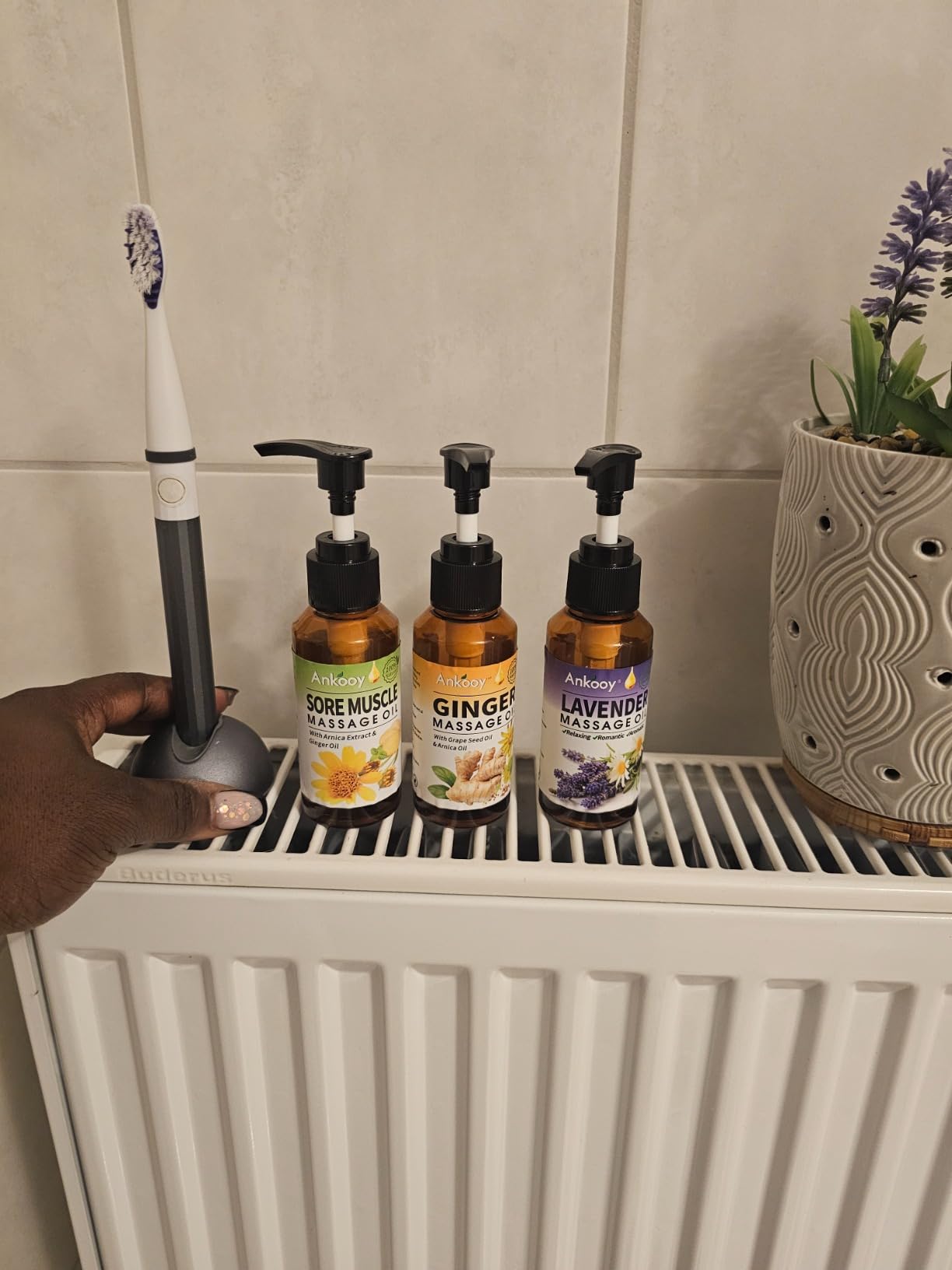 3 Pack Massage Oil for Massage Therapy,Sore Muscle Arnica Oil & Relaxing Lavender Oil & Ginger Oil Lymphatic Drainage & Massage Ball,Massage Kit Gifts for Women Men,Spa Gifts Birthday Gifts for Women customer photo 2