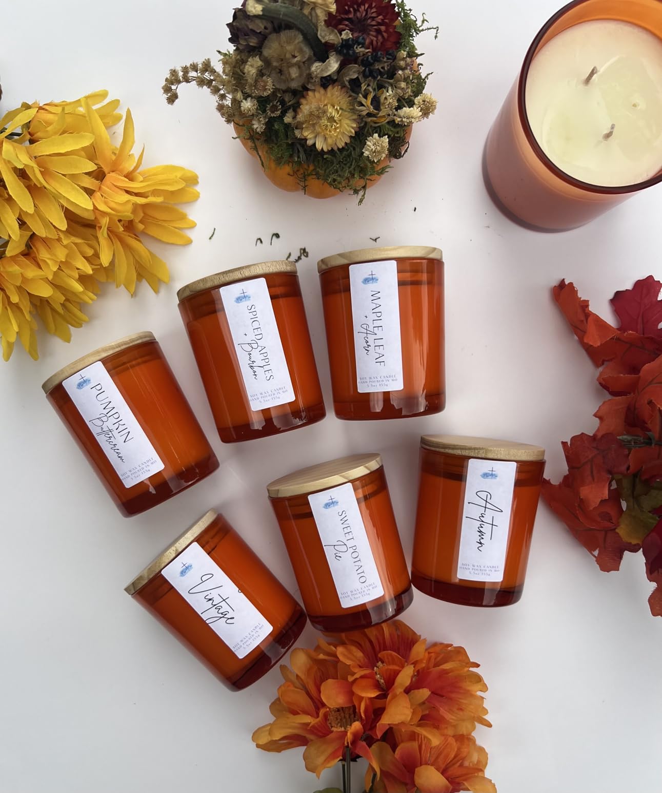 Thick Candle Jars for Making Candles 16 Pcs, 7 OZ Empty Jars with Wood Lids for Candle Making, Sample Container, Clear customer photo 1