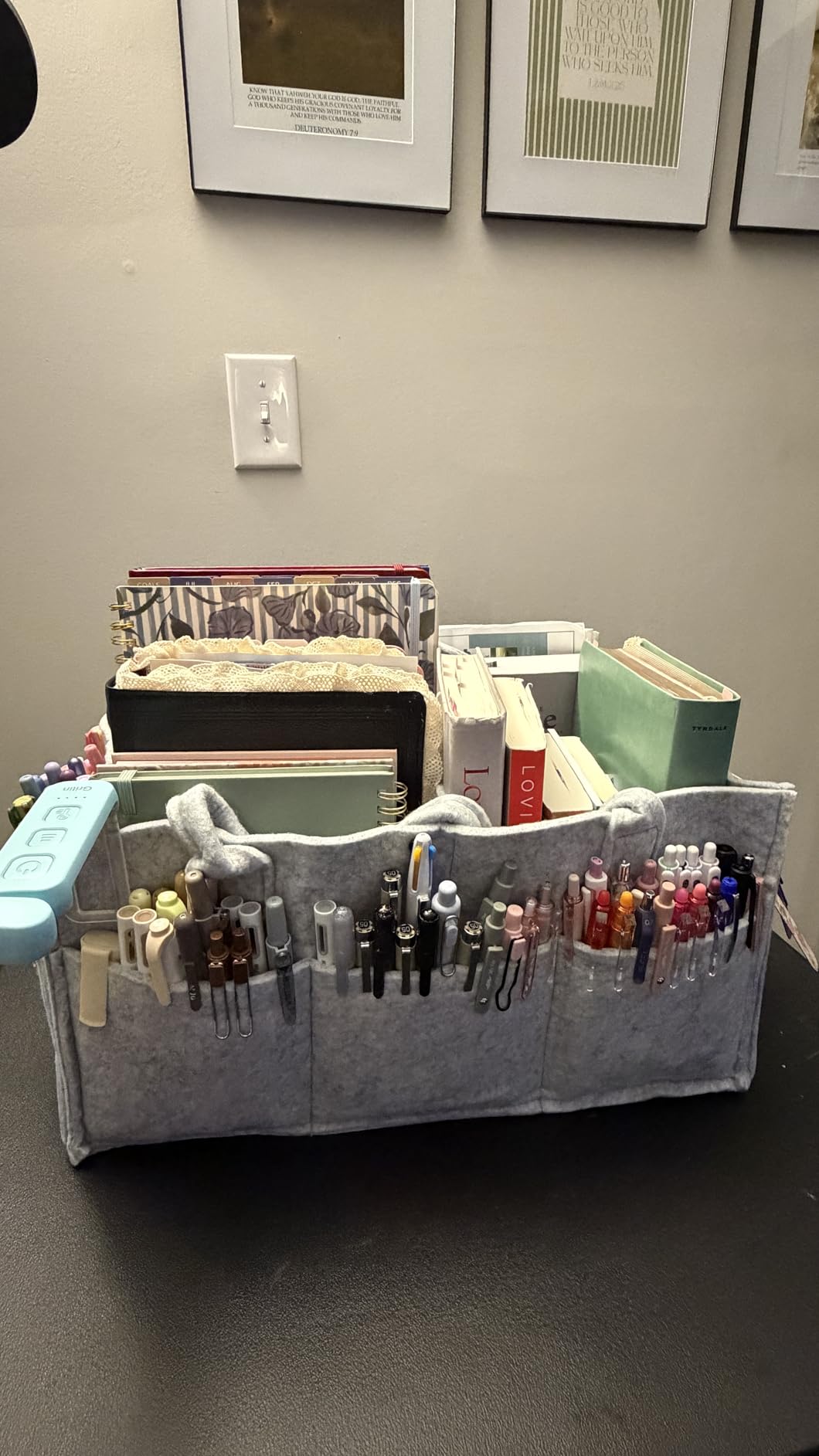 Mr. Pen- Baby Diaper Caddy Organizer, Gray, Medium customer photo 2