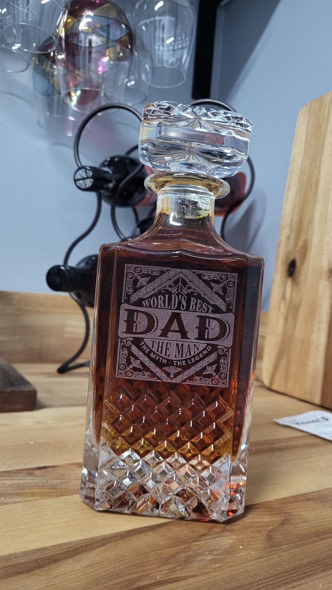 PONPUR Boss Gifts for Men, Decanter Set with Stones & Glasses, Best Boss Day Birthday Gift, Office Farewell Gifts for Boss, Mentor, Manager, Leader, Unique Christmas Presents customer photo 1