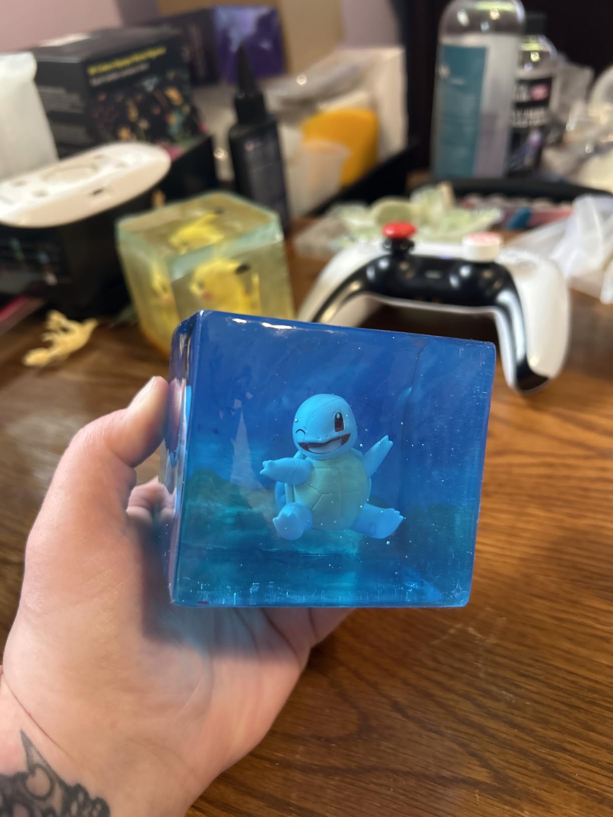 64OZ Epoxy Resin Kit, Clear Resin No Yellowing No Bubble for Molds & Craft | Clear Epoxy Resin Kit ,Casting Resina for Jewelry Making, Wood & Molds(32OZ x 2) customer photo 1
