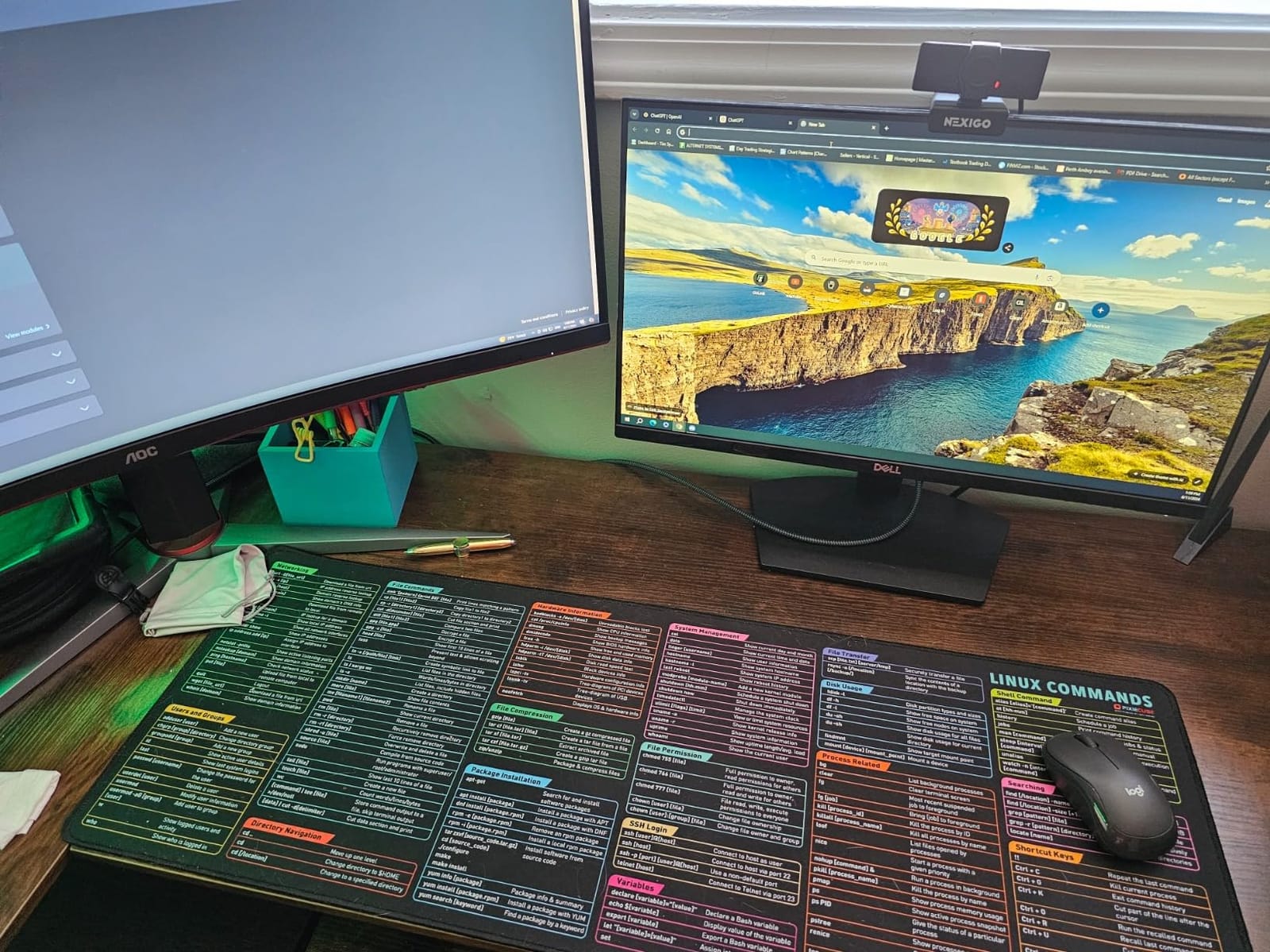 Pixiecube Linux Commands Line Mouse pad - Extended Large Cheat Sheet Mousepad. Shortcuts to Kali/Red Hat/Ubuntu/OpenSUSE/Arch/Debian/Unix Programmer. XXL Non-Slip Gaming Desk mat customer photo 1