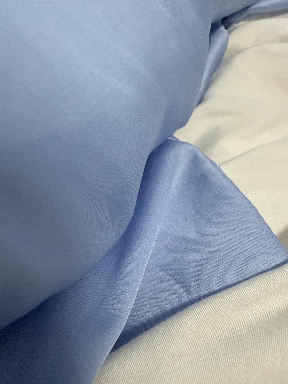 Silk Pillowcase for Hair and Skin, Mulberry Silk Pillow Cases Standard Size, Anti Acne Cooling Sleep Both Sides Natural Silk Satin Pillow Covers with Hidden Zipper, Gifts for Women Men, Ash Blue customer photo 2