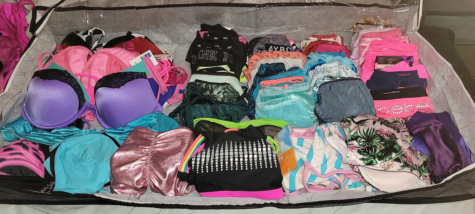 BiCINE 4 Pack Under Bed Storage, 90L Foldable Closet Containers Organizers customer photo 2