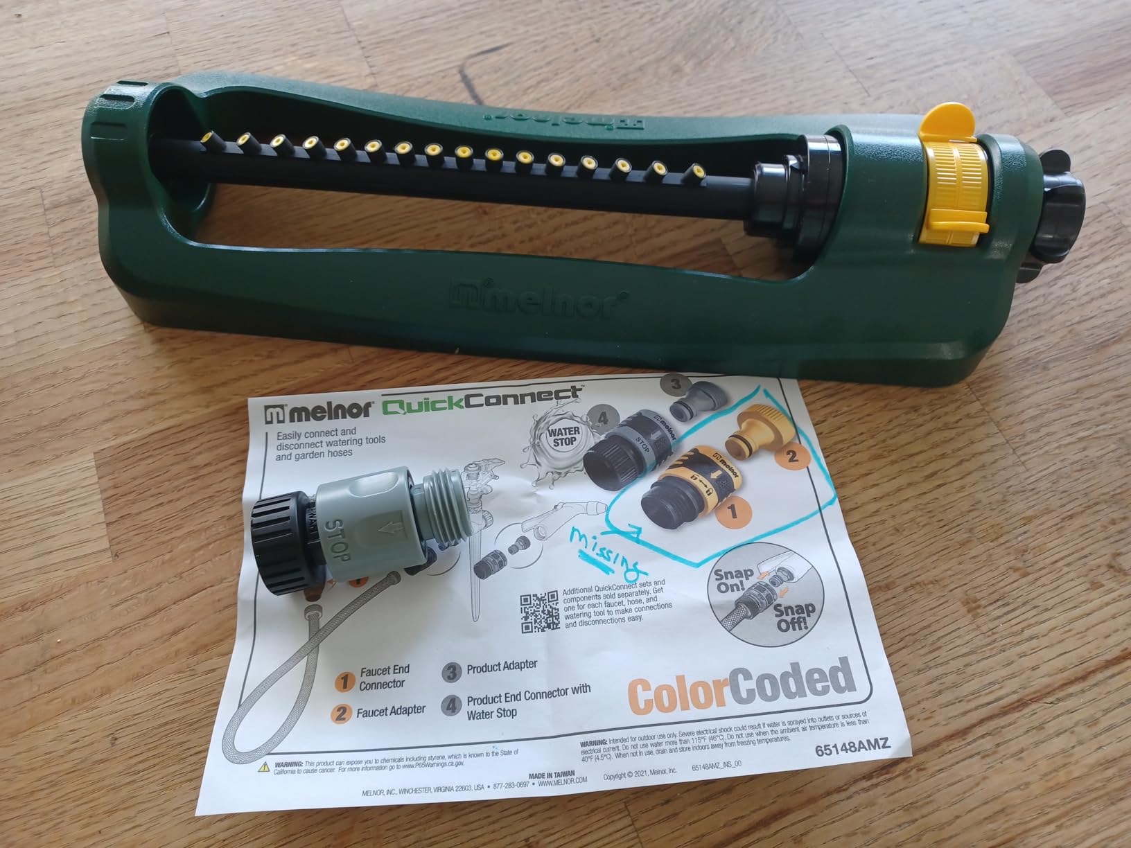 Melnor Turbo Oscillating Sprinkler, 2800 Sq Ft: Range Adjustable customer photo 2