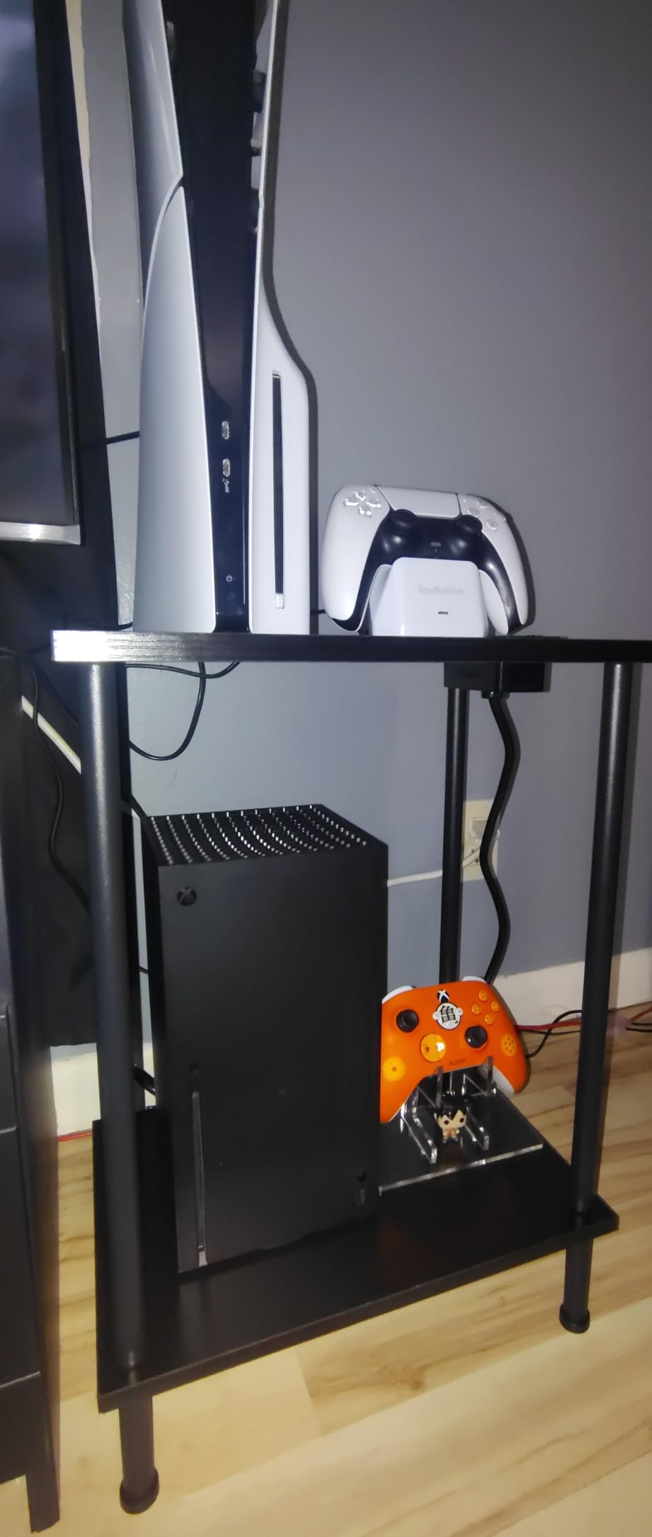HOOBRO Side Table with Charging Station, Small End Table with USB Port and Outlet, Nightstand with 2-Layer Storage Shelves for Small Spaces, Living Room, Bedroom, Stable Frame, Rustic Brown BF09UBZ01 customer photo 1