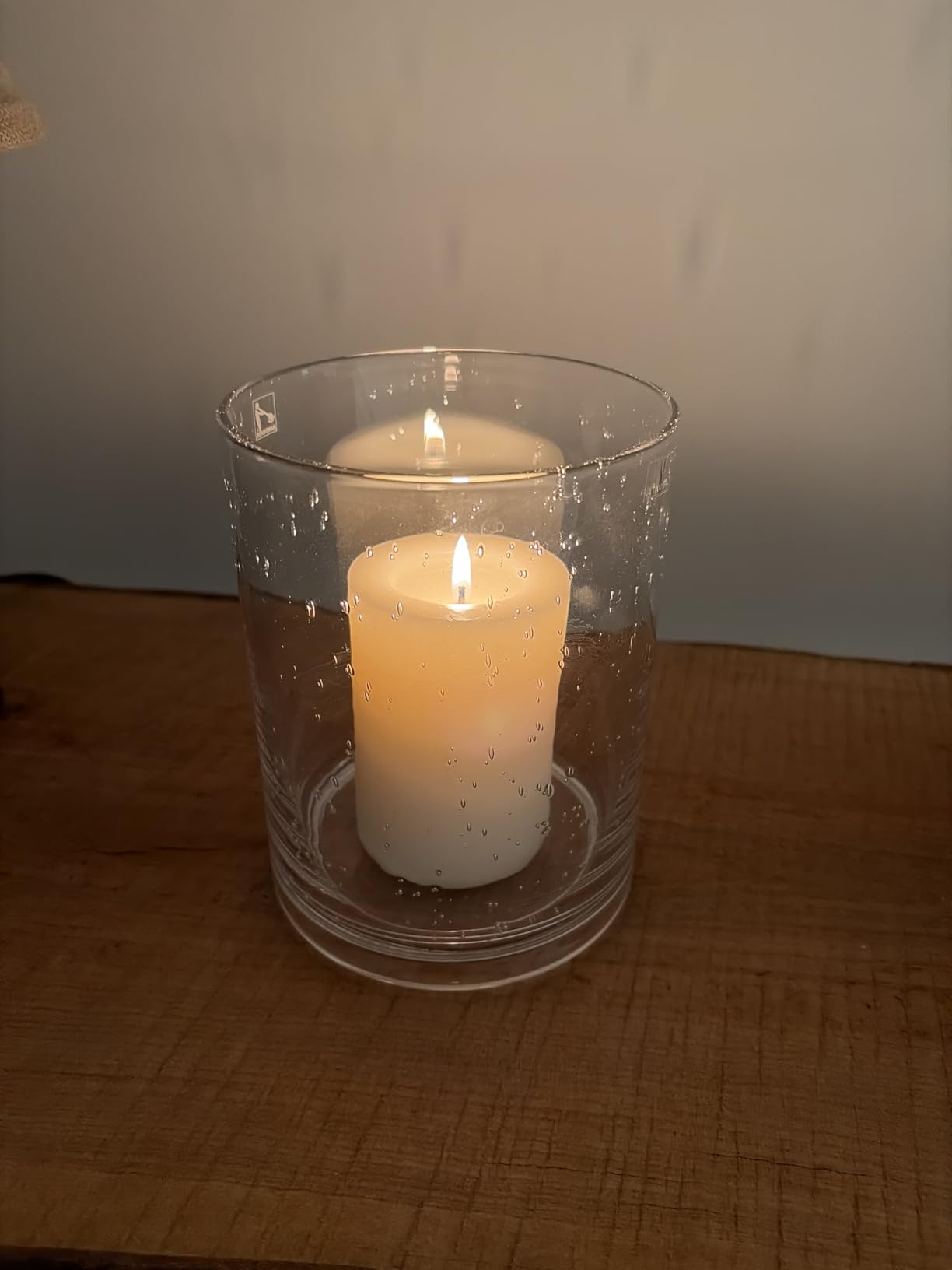 Hurricane Candle Holders Glass Cylinders Set of 3 (10
