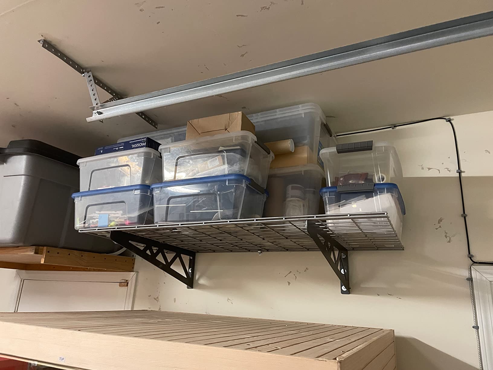 MonsterRax 12x36 Garage Wall Shelf 2-Pack, 300lb, White customer photo 1