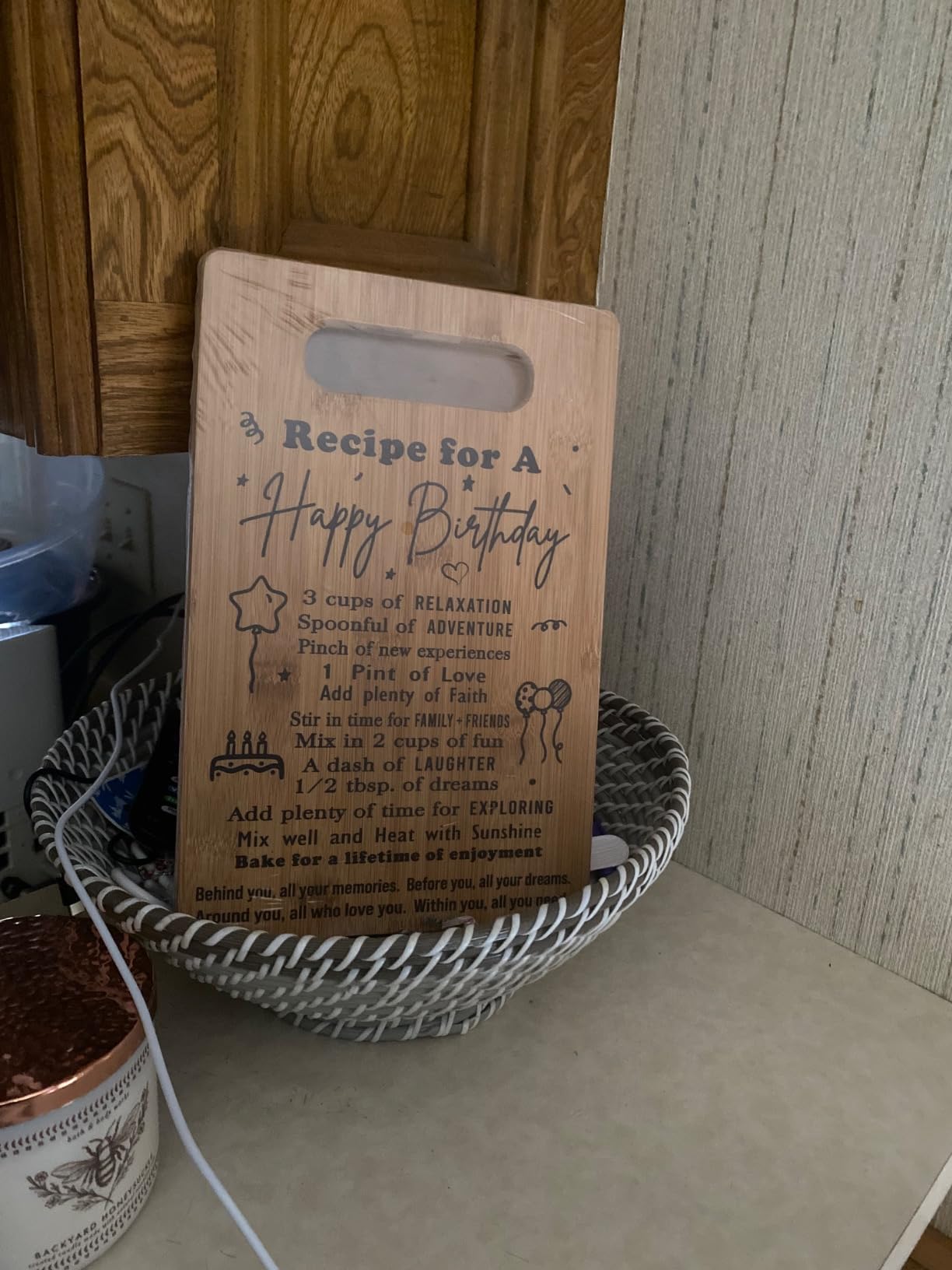 Popular Birthday Gifts for Aunt, Cutting Board Gift for Auntie, Cute Aunt Gifts from Niece Nephew, Auntie Gifts for Mother's Day customer photo 1