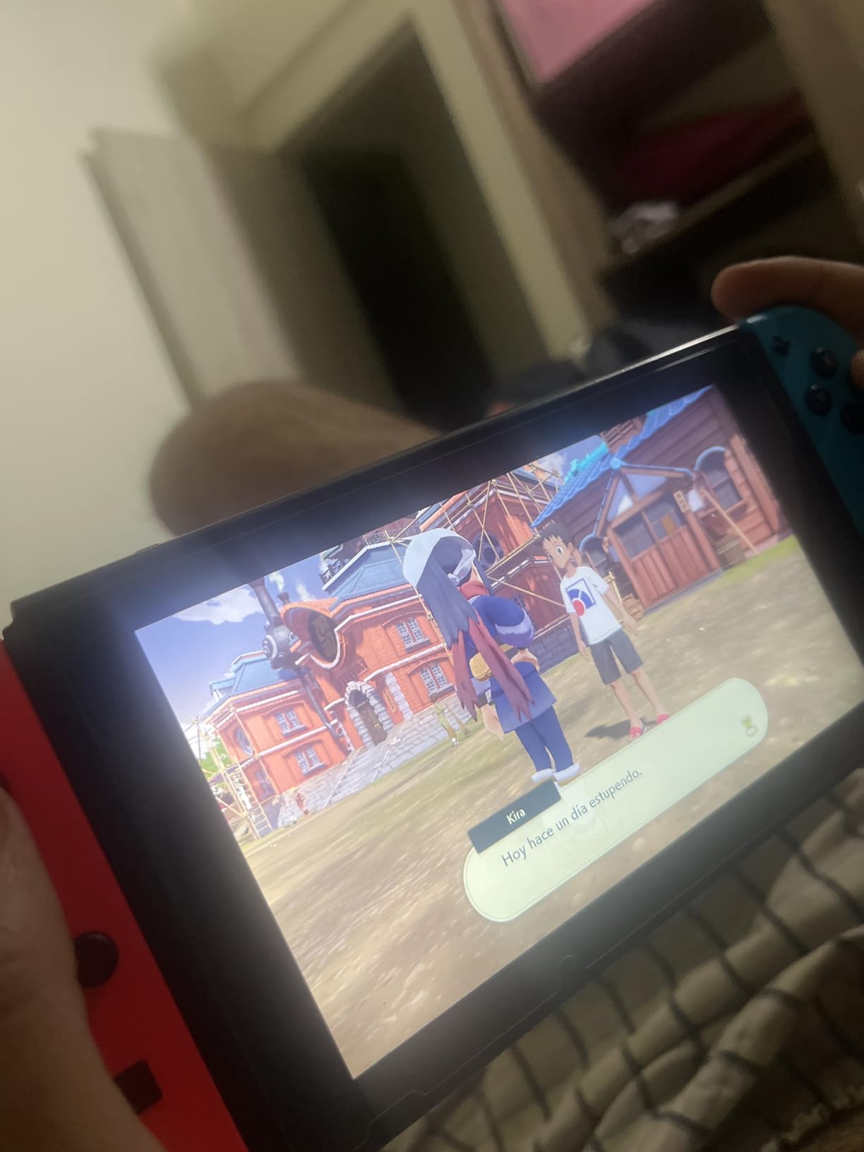 Nintendo Switch with Neon Blue and Neon Red Joy-Con - Handheld Gaming Console customer photo 1