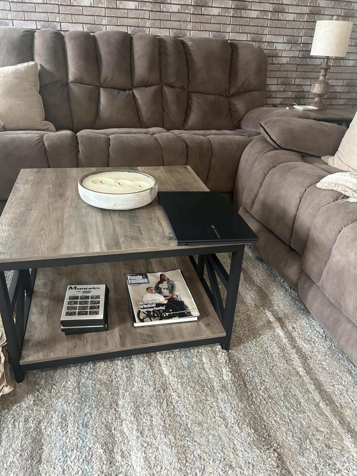 GreenForest Round Corners Coffee Table for Living Room customer photo 2