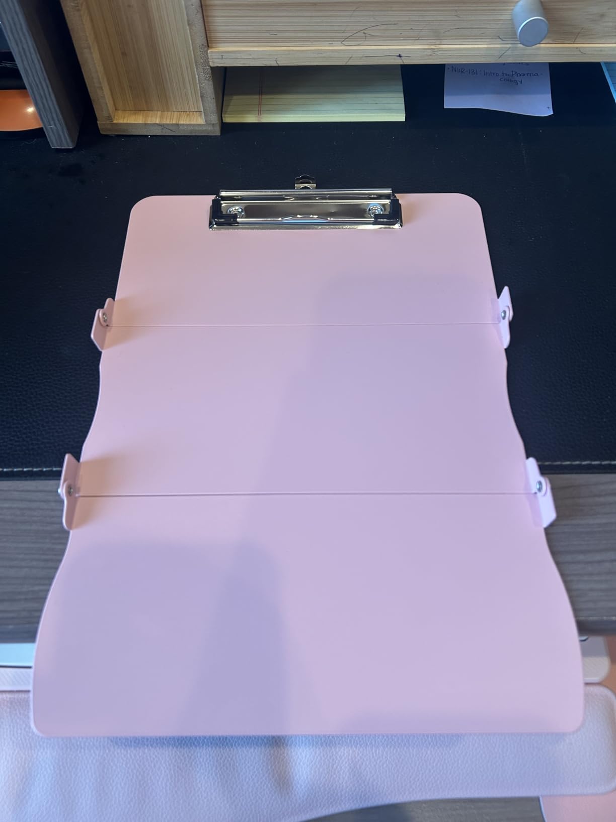 Nursing Clipboard Foldable Clipboard Medical: Edition Cheat Sheets Aluminum 3 Layers Foldable Clipboards Nursing Pocket Size Profile Clip Nurse Clipboards Notepad for Nurses Students and Doctors customer photo 1