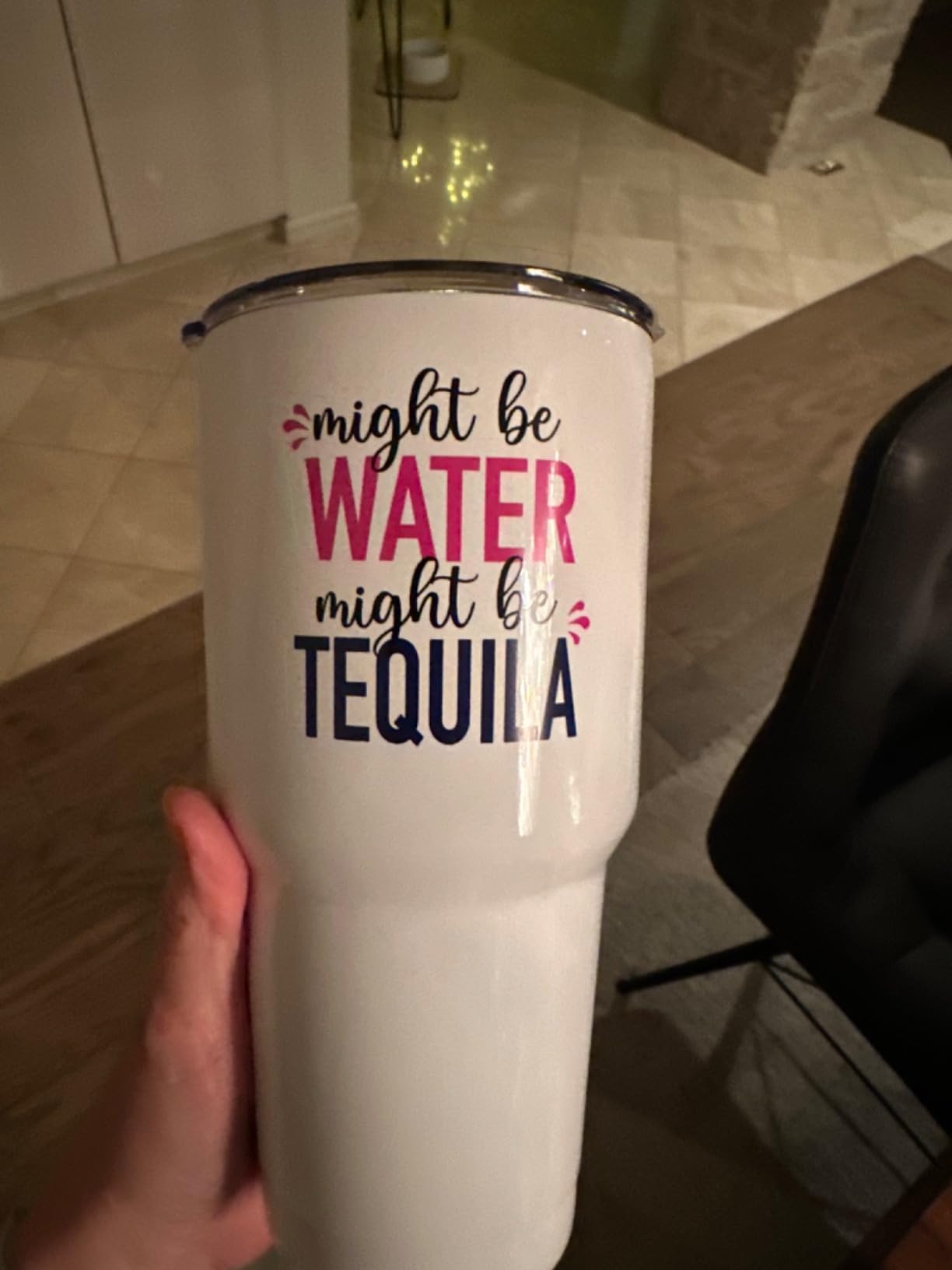 Funny Might Be Tequila Tumbler 30oz, Funny Tequila Gifts For Women Adult Humor, Tequila Coffee Mugs For Women, Funny Tequila Gifts Ideas, Tequila Themed Birthday Gifts For Women, Christmas, Gift-Ready customer photo 1