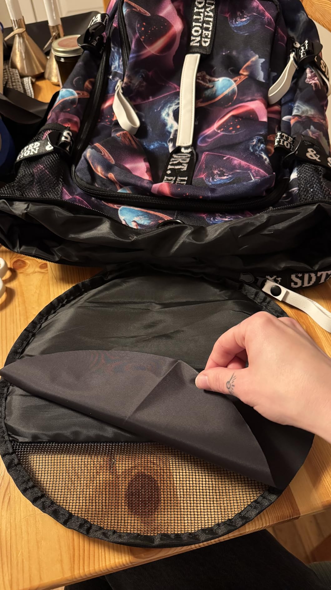 Gym Duffle Bag Backpack,4‑Way Waterproof with Shoe Compartment Travel Laptop customer photo 2