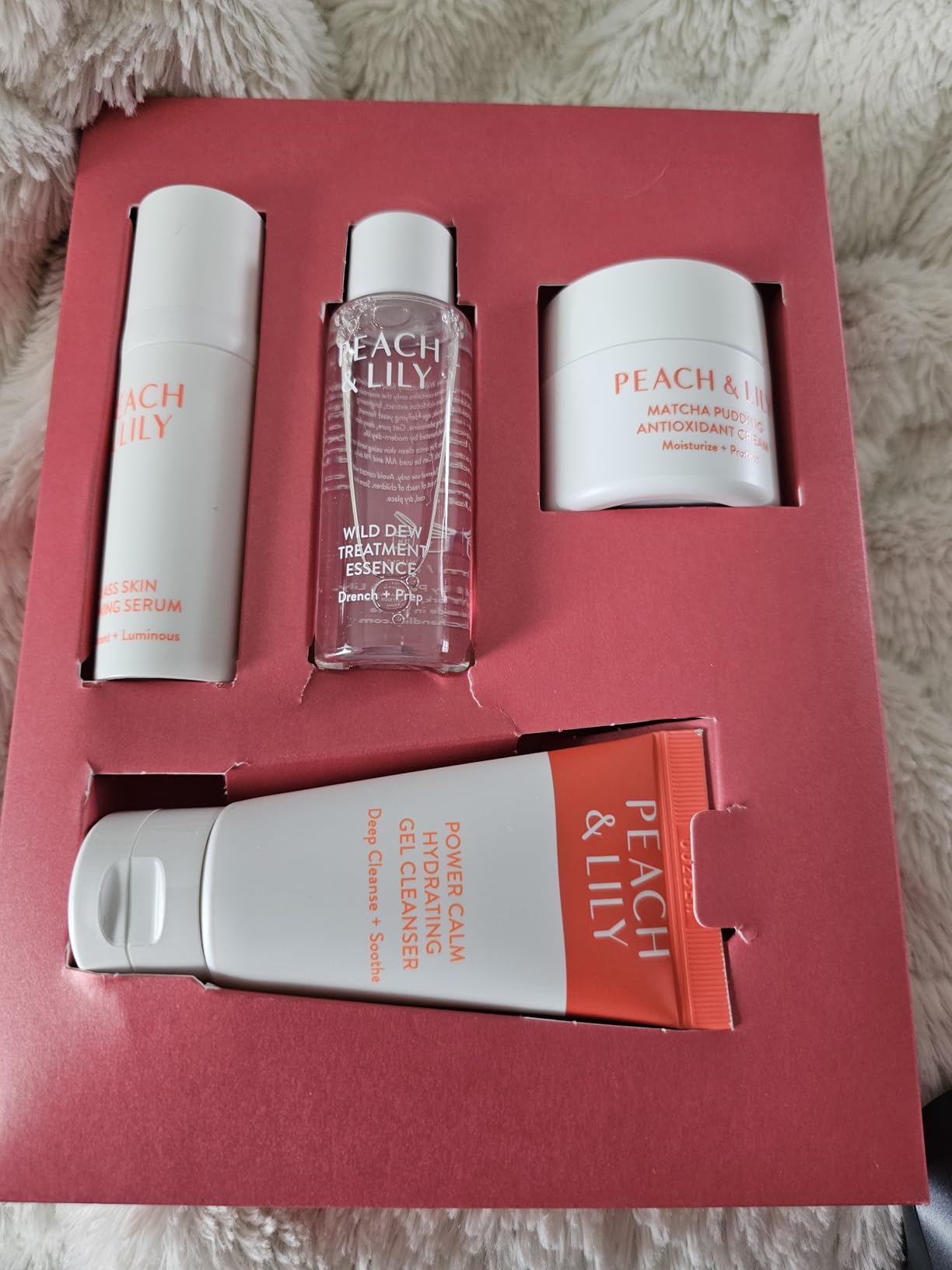 Peach & Lily - Glass Skin Discovery Kit (4 Products) - 1 Cleanser, 1 Essence, 1 Serum & 1 Cream - Skin Care Set - Acne Routine - Travel Essentials - Self Care - Vegan & Cruelty Free - Korean Beauty customer photo 1