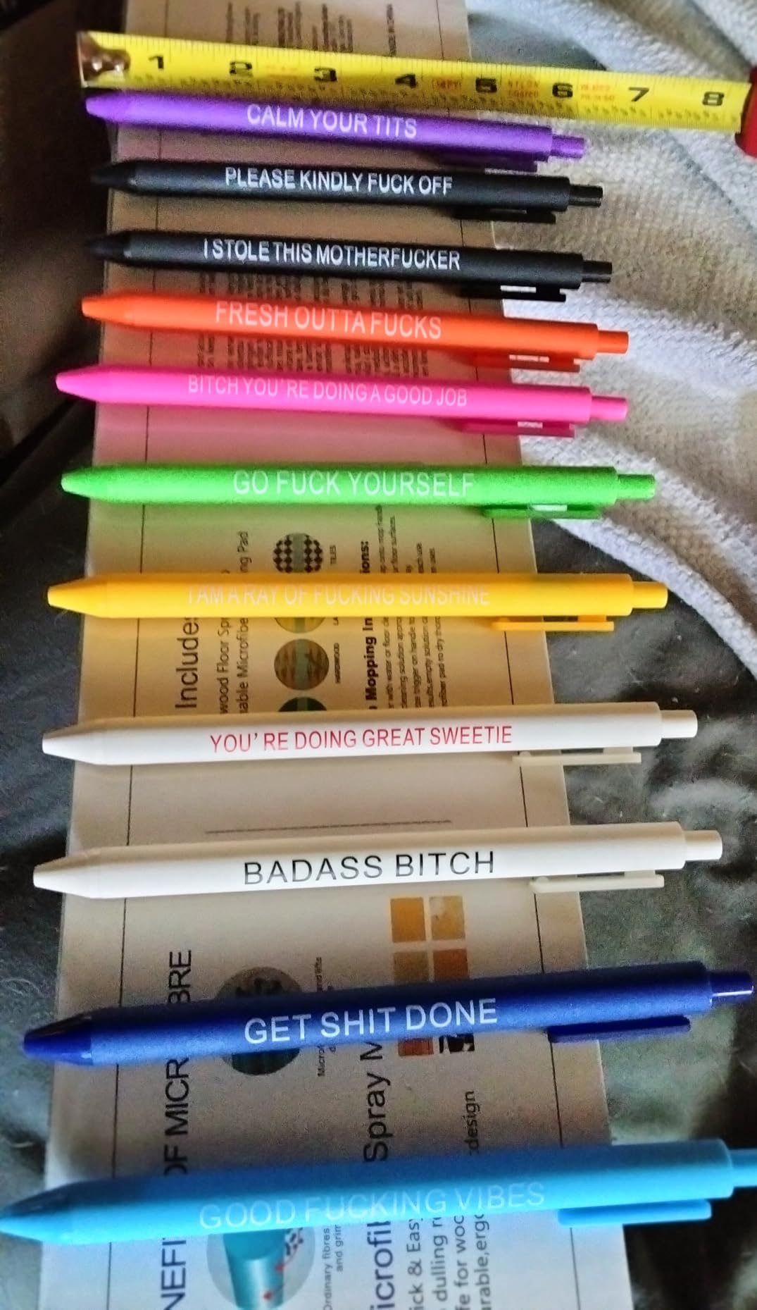 Cityhermit 11Pcs Funny Adult Ballpoint Pen Set, Premium Days of The Week Swear Cuss Word Pens for Office Gifts, Novelty Pens for Corworkers customer photo 1