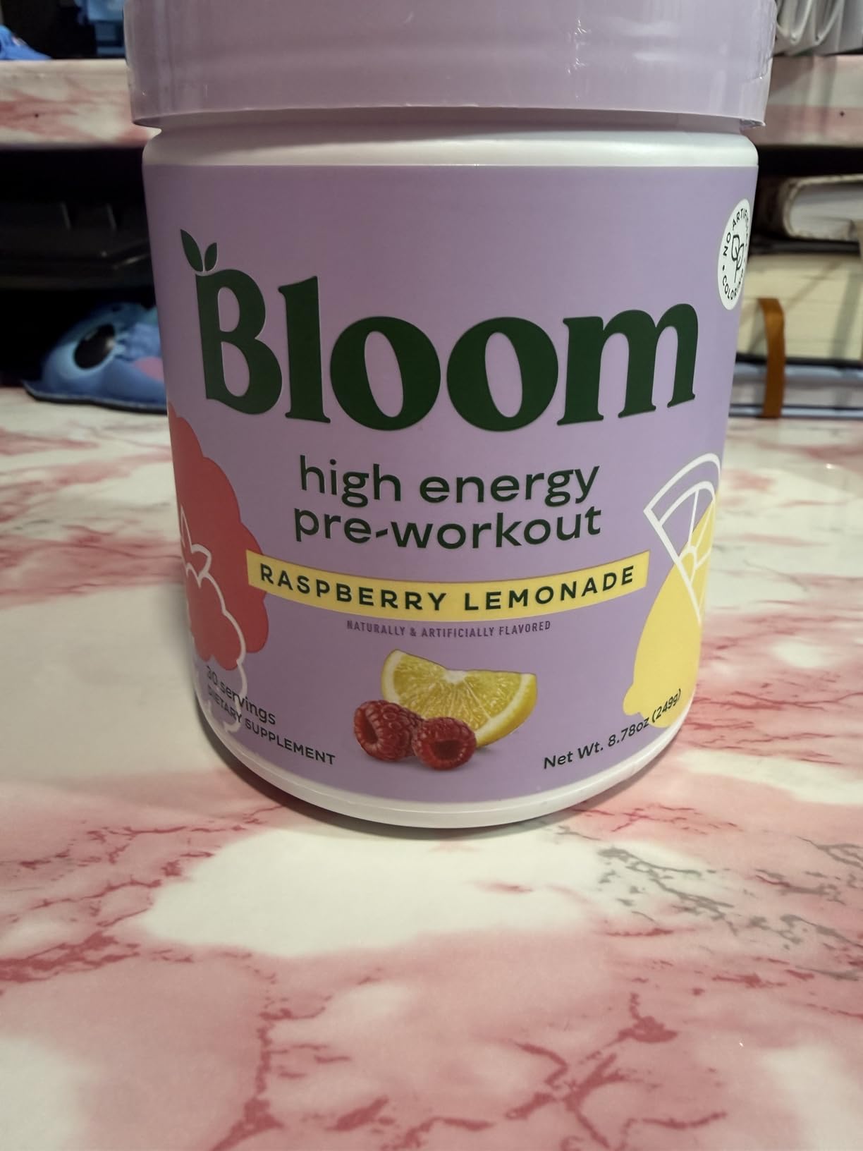 Bloom Nutrition Pre Workout Powder, Raspberry Lemonade, 30 Servings customer photo 1