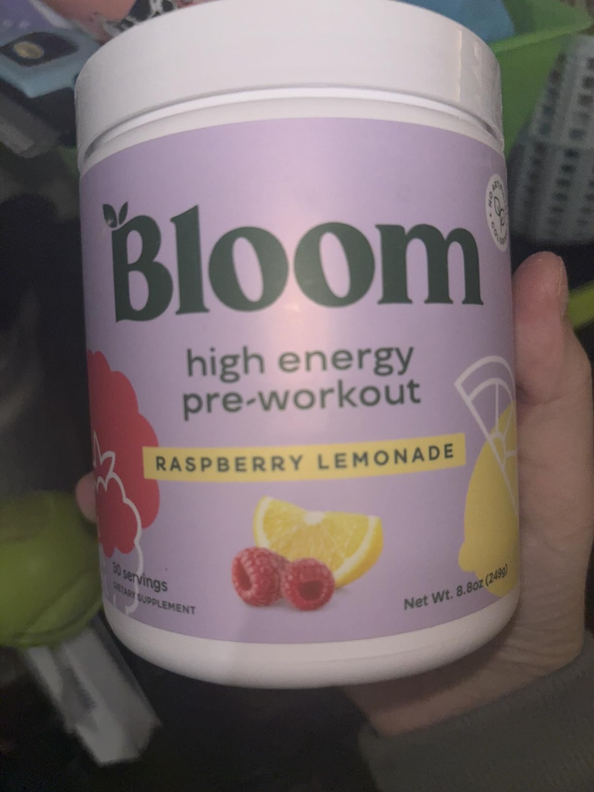 Bloom Nutrition Pre Workout Powder, Raspberry Lemonade, 30 Servings customer photo 2