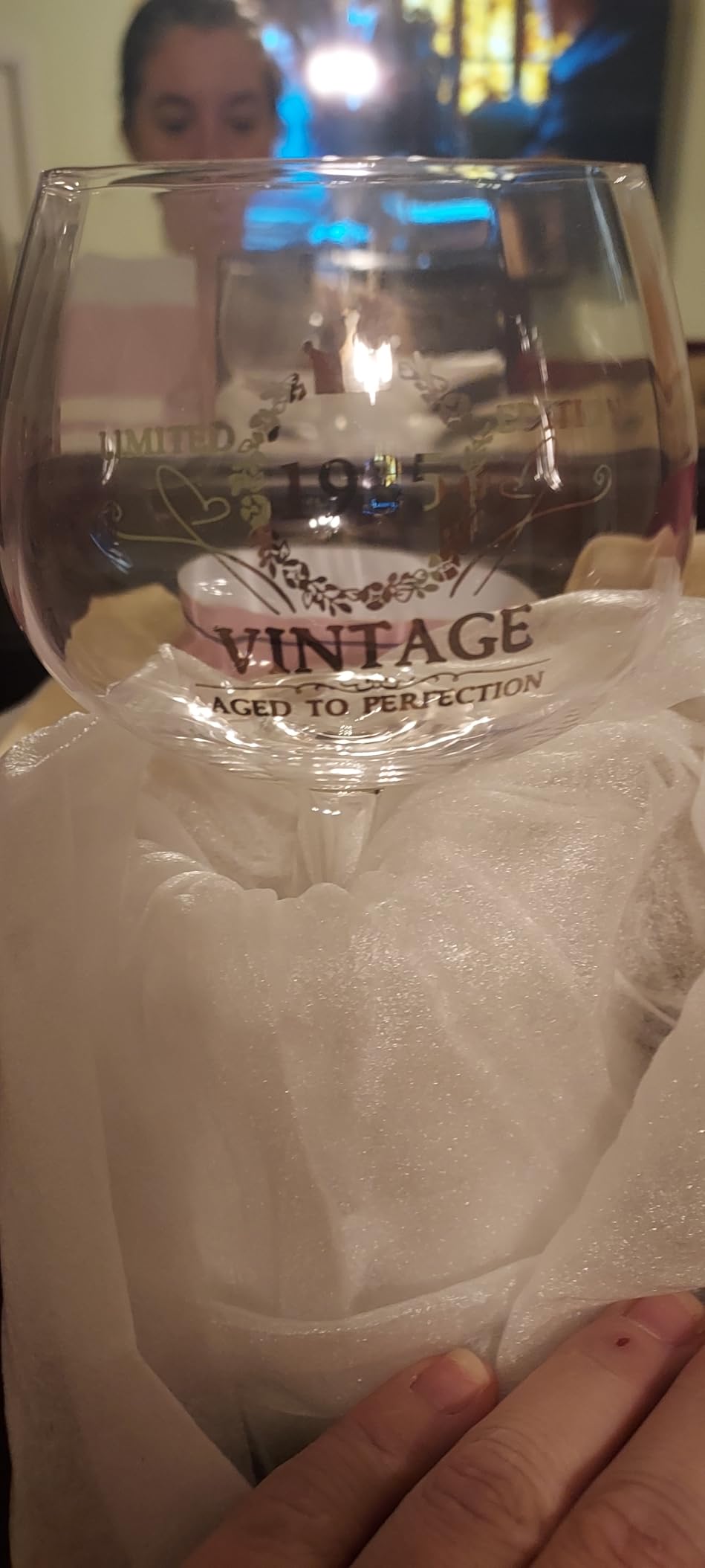 21st Birthday Gifts for Women, Vintage 2005 Engraved Wine Glass in Gift Box customer photo 1