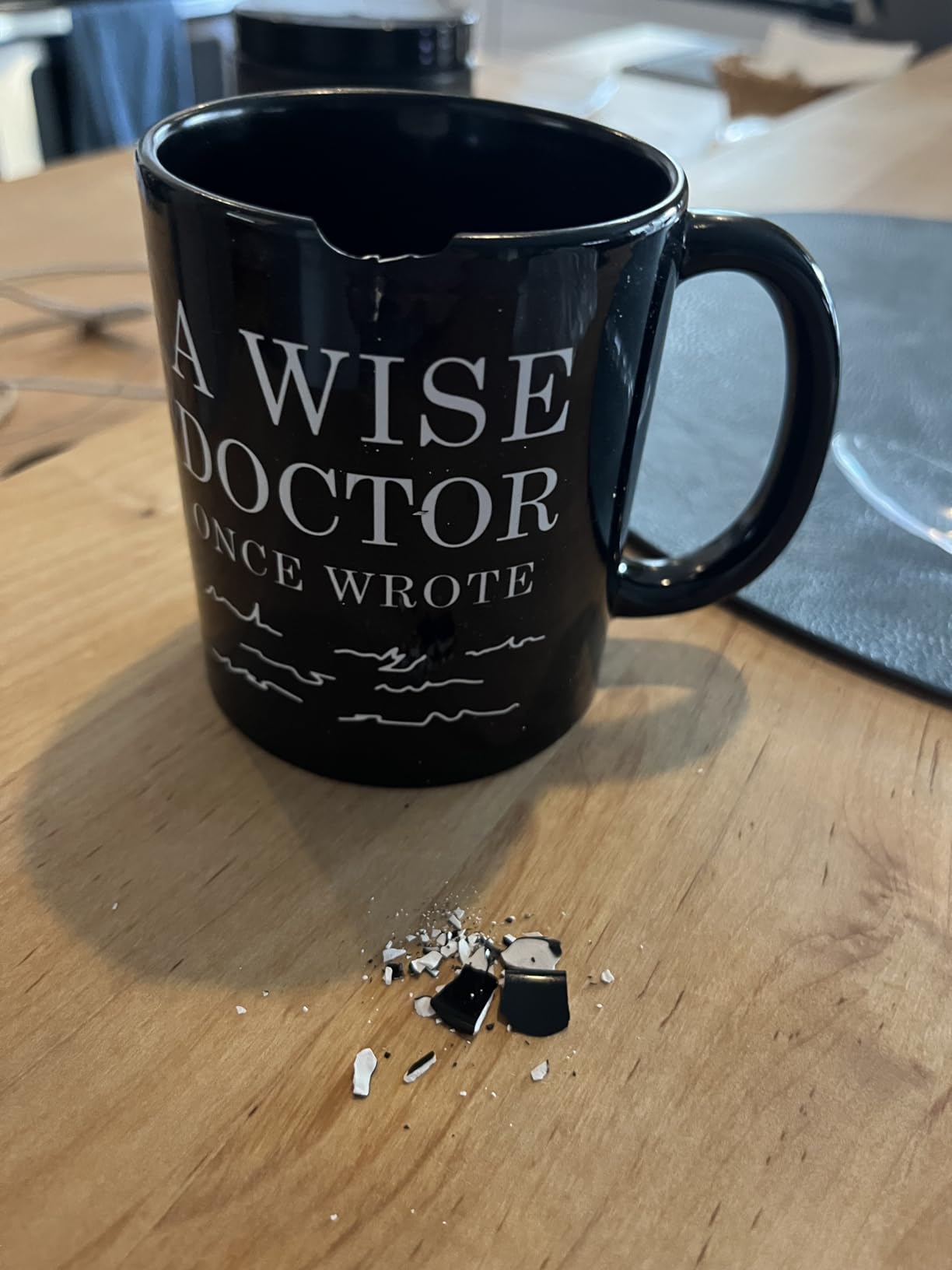 Panvola A Wise Doctor Once Wrote Mug Doctor Gift Ceramic Mug 11oz Black customer photo 2