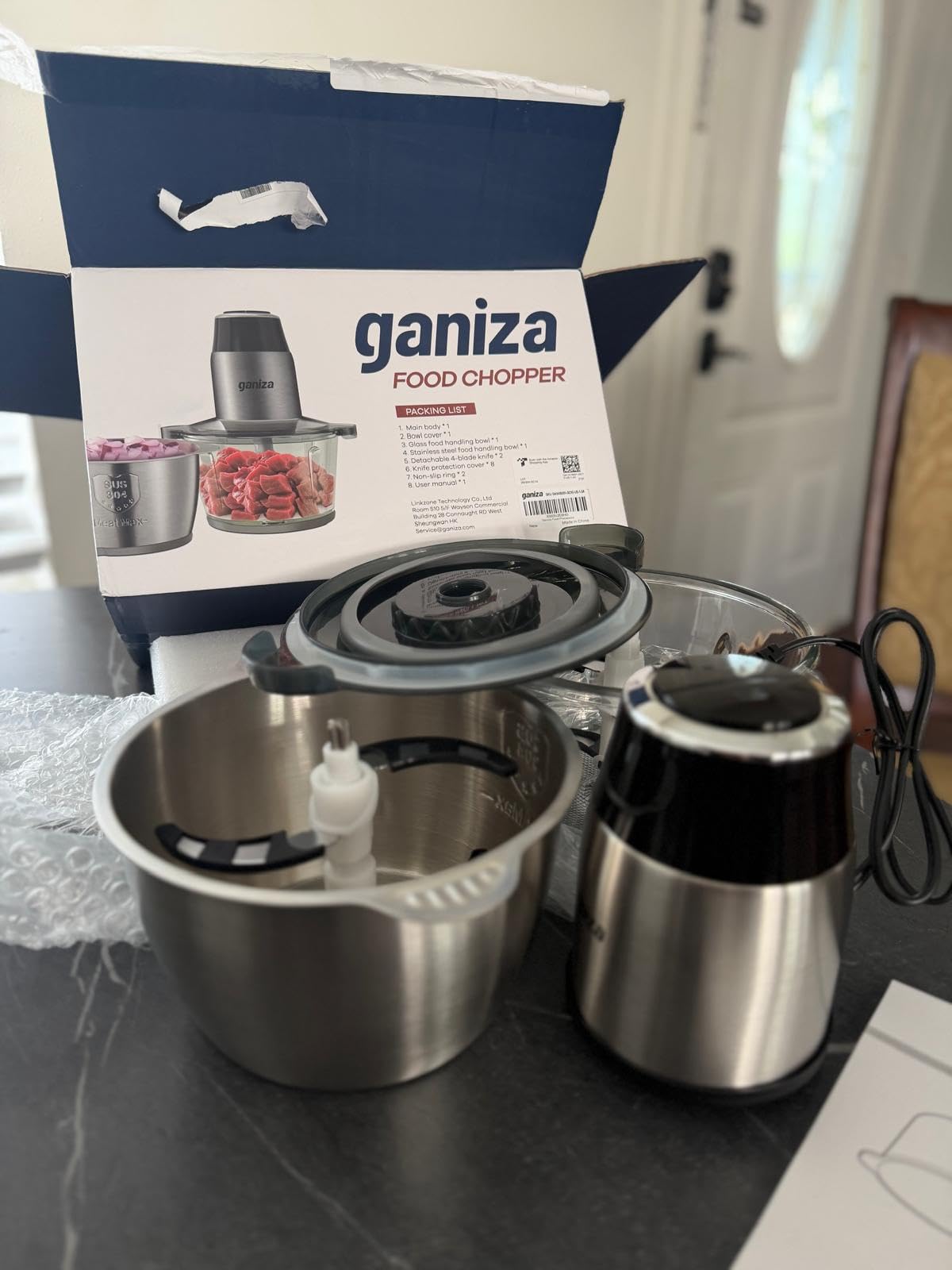 Ganiza Food Processors with 2 Bowls, 450W Meat Grinder Vegetable Chopper customer photo 2