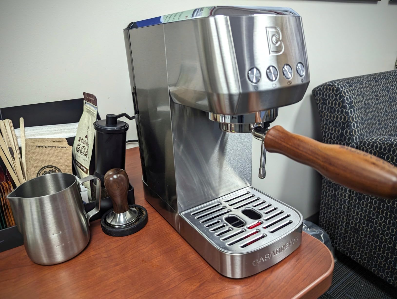 CASABREWS 3700 Essential Stainless Steel Espresso Machine with Steam Wand customer photo 1