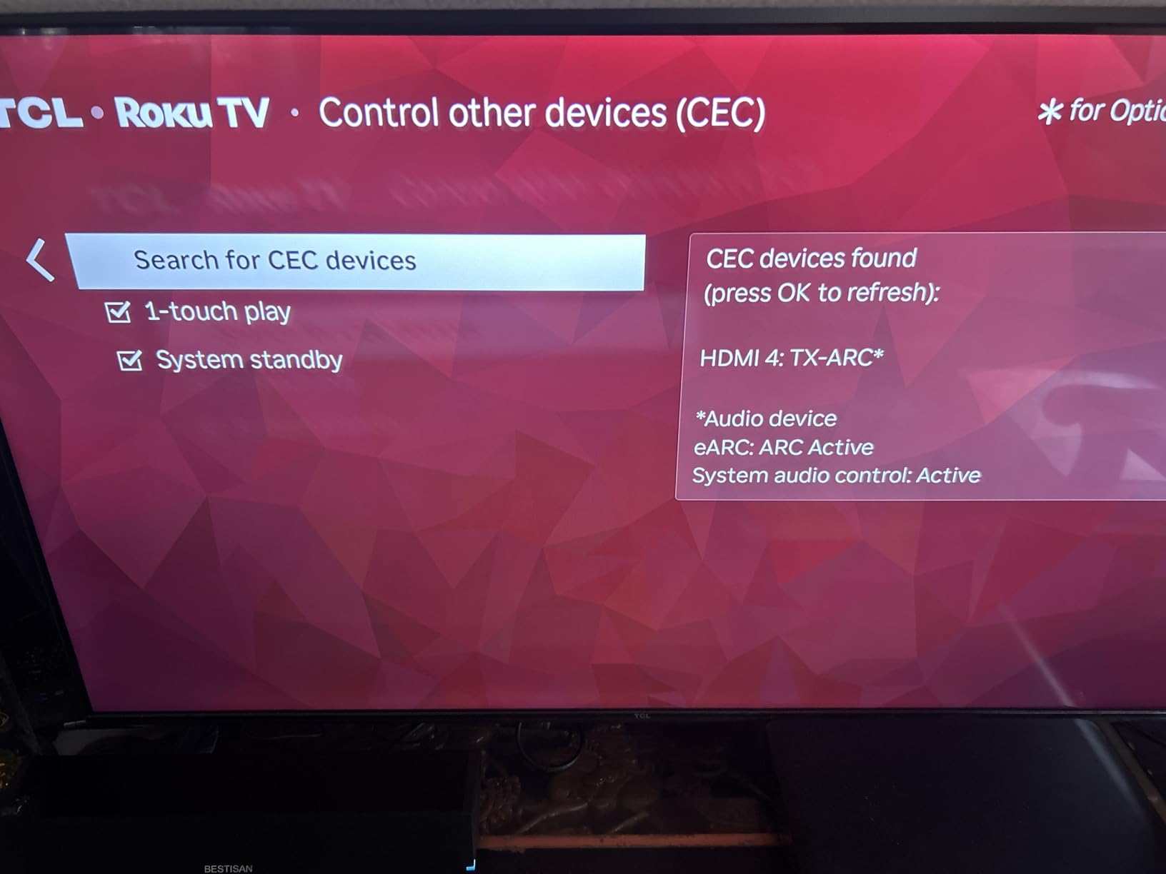 Bestisan Sound Bars for TV, 16'/50W Small Soundbar for TV, Sound Bar with Depths Sound Enhanced/DSP/Bass+/3EQ, Surround Sound Speakers for TV Works with HDMI ARC/CEC,Optical/BT/PC … customer photo 2