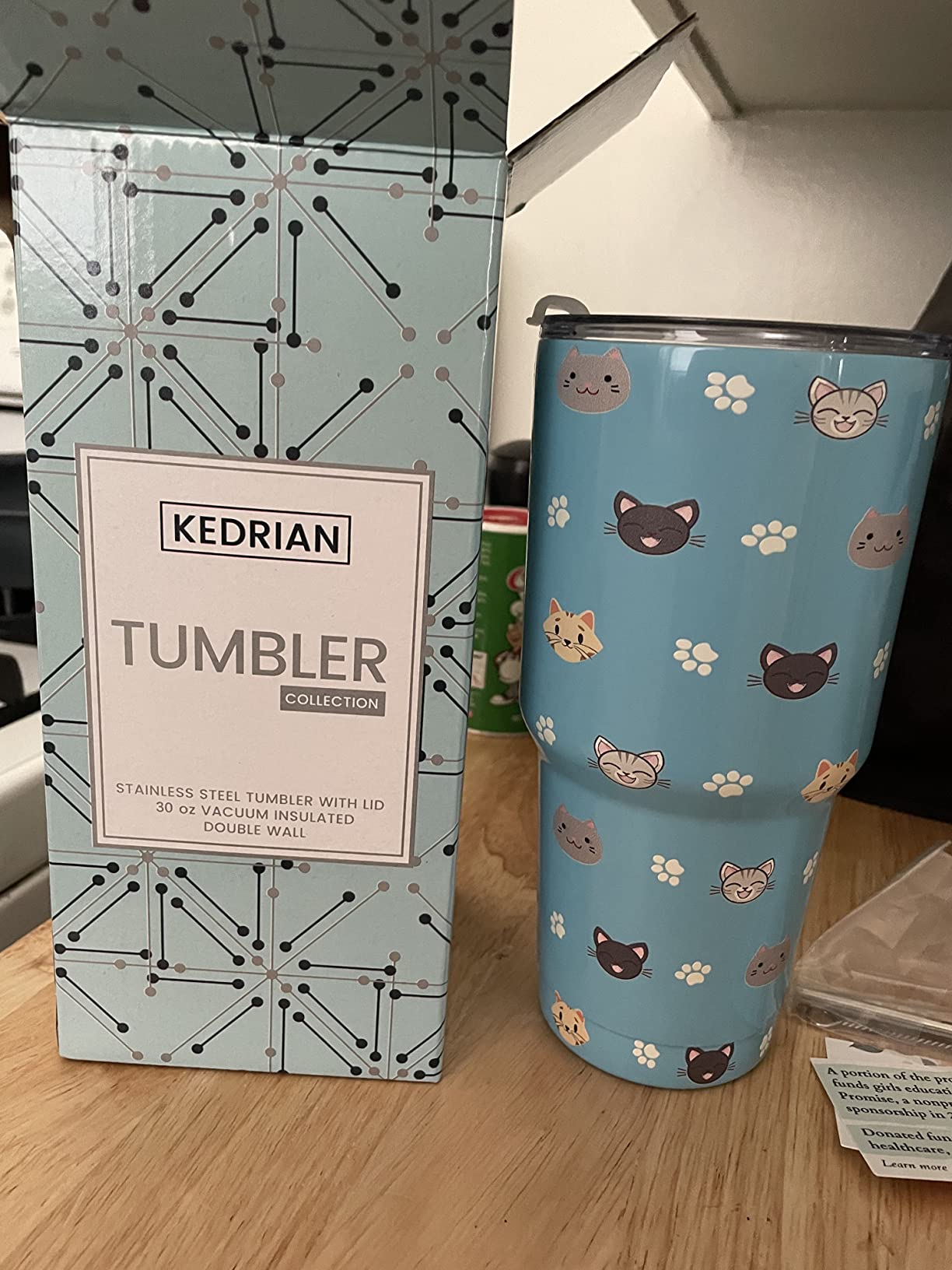 Cat Dad Tumbler 30oz, Cat Lovers Gifts For Men, Cat Dad Gifts For Men, Best Cat Dad Mugs For Men, Cat Dad Gifts Funny Cat Gifts For Men Cat Lovers, Gifts For Cat Lovers Men, Cat Themed Gifts For Men customer photo 2