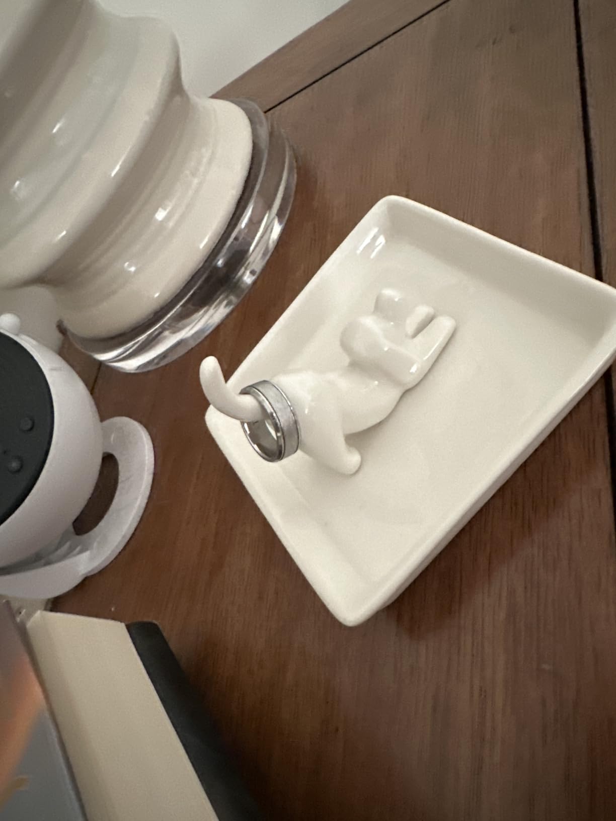 PUDDING CABIN Dog Mom Gifts for Women, Dog Ring Holder Dish Jewelry Holder, Dogs Lover Gift for Women Friends Female Mom Grandma Aunt as Mothers Day Birthday Wedding Christmas Gift customer photo 1