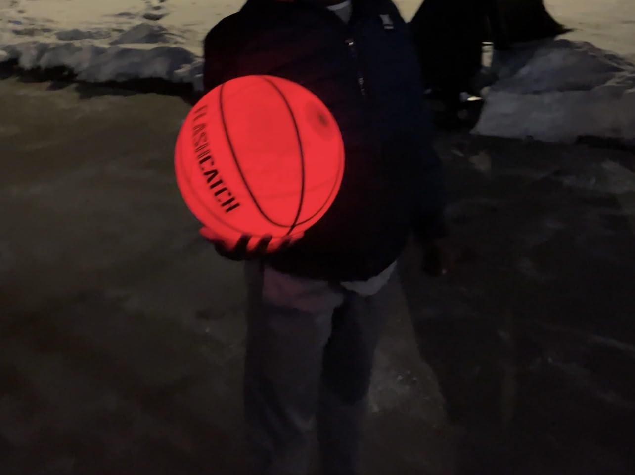 FlashCatch Light Up Basketball - Glow in The Dark - Sports Gear Accessories Gifts for Boys 8-15+ Year Old - Kids Teens Gift Birthday Ideas - Teen Boy Toys Ages 8 9 10 11 12 13 14 15 Outdoor Teenager customer photo 1