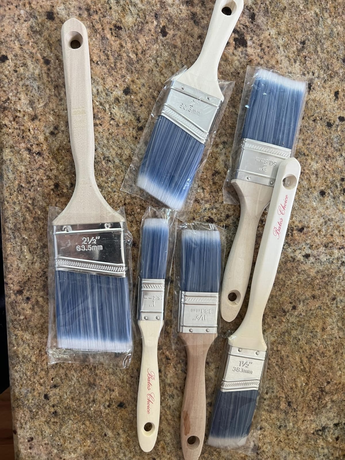 Bates- Paint Brushes, 6 Pack, Treated Wood Handle Brushes for Walls customer photo 2