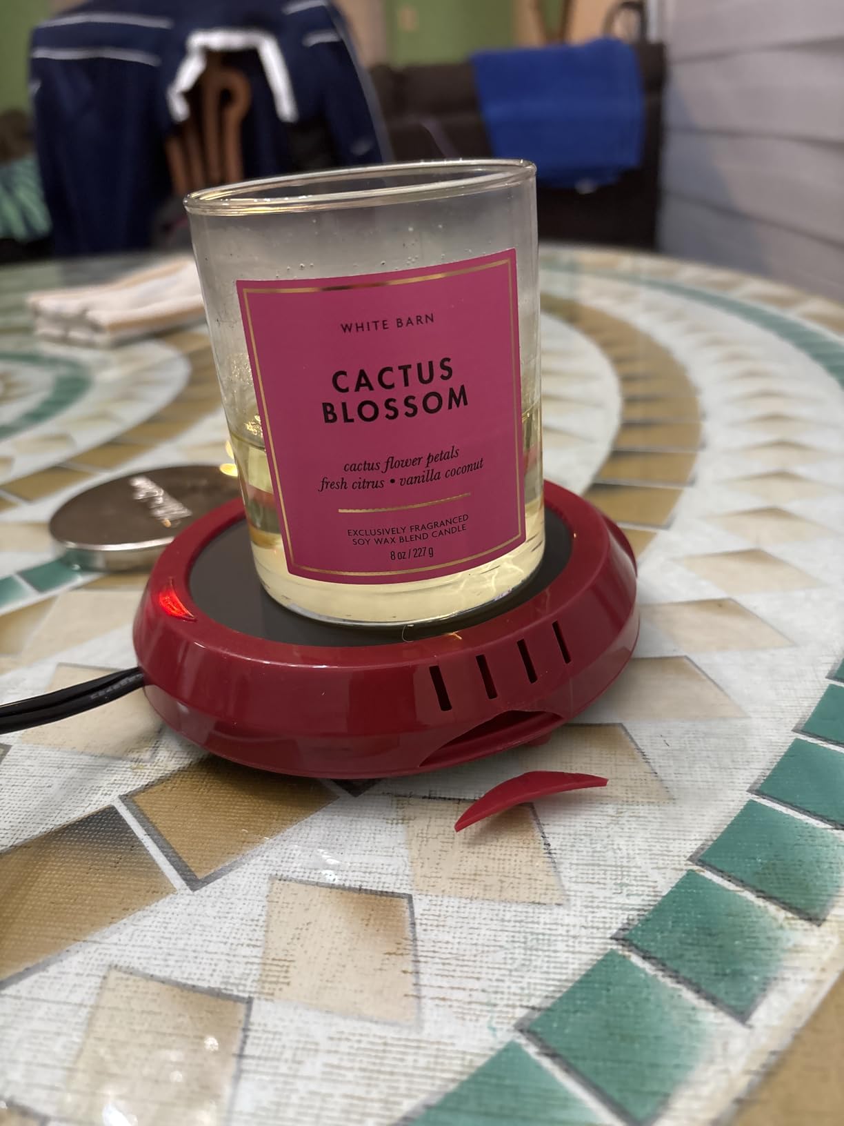 Candle Warmer Plate Safely Releases Scents Without a Flame- Used as Candle Jar Warmer, Candle Melter, Coffee Warmer, Mug Warmer, Cup Warmer in Your Home & Office (Black) customer photo 1