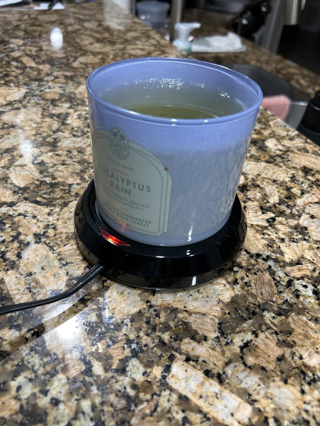 Candle Warmer Plate Safely Releases Scents Without a Flame- Used as Candle Jar Warmer, Candle Melter, Coffee Warmer, Mug Warmer, Cup Warmer in Your Home & Office (Black) customer photo 2