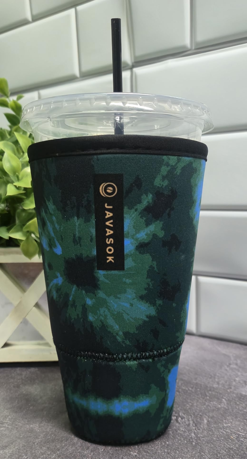 Sok It JavaSok Iced Coffee & Cold Soda Insulated Neoprene Cup Sleeve (Like Fine China, Medium: 22-28oz) customer photo 1