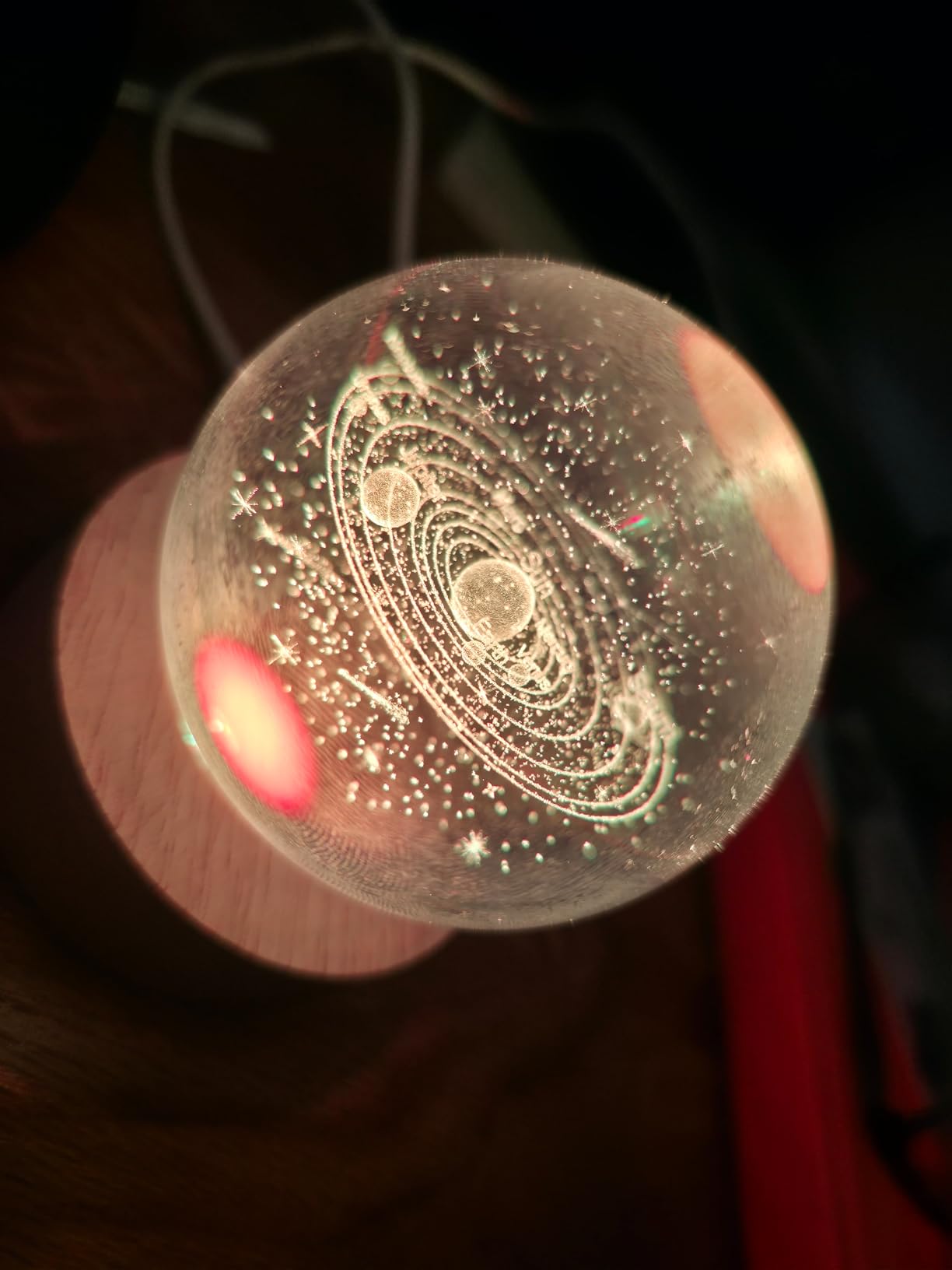 IFOLAINA 3D Solar System Crystal Ball 60mm Universe Gifts for Space Lovers customer photo 1
