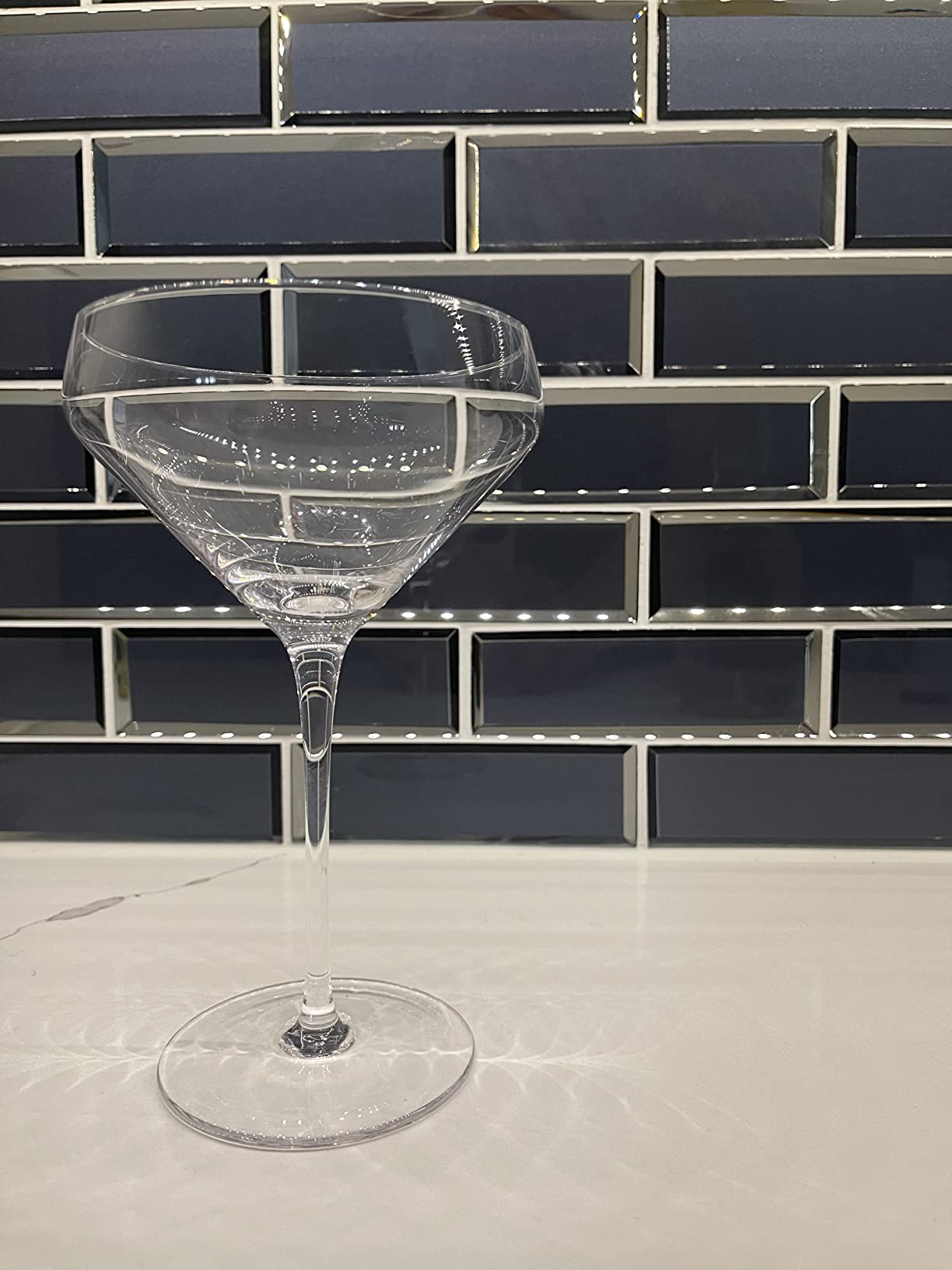 MORA PURE Margarita Glasses Set of 4, 12 oz Modern Bar Glass for Martini, Frozen Daiquiri, Tropical Summer Parties - Classic Coupe Cocktail Drinkware, Great Gift for Mixologists, Hand Blown Crystal customer photo 2