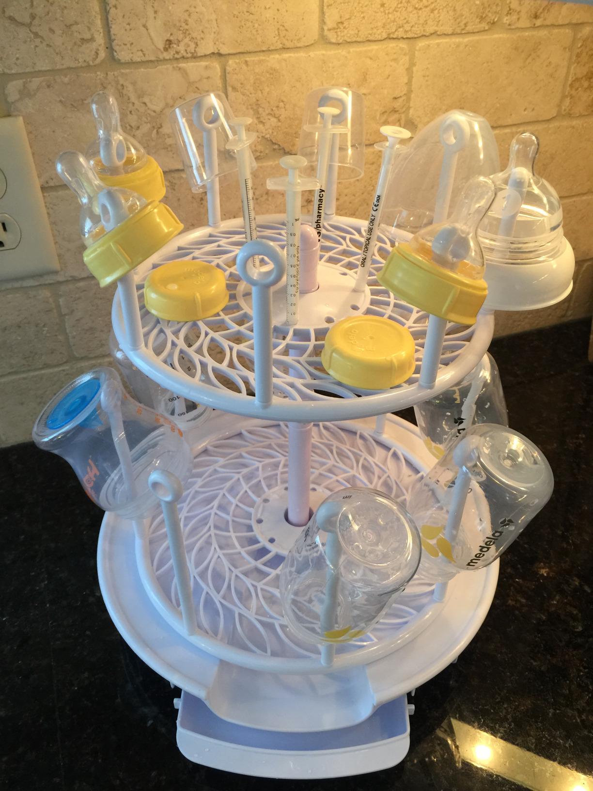 The First Years Spin Stack Bottle Drying Rack - Black customer photo 1