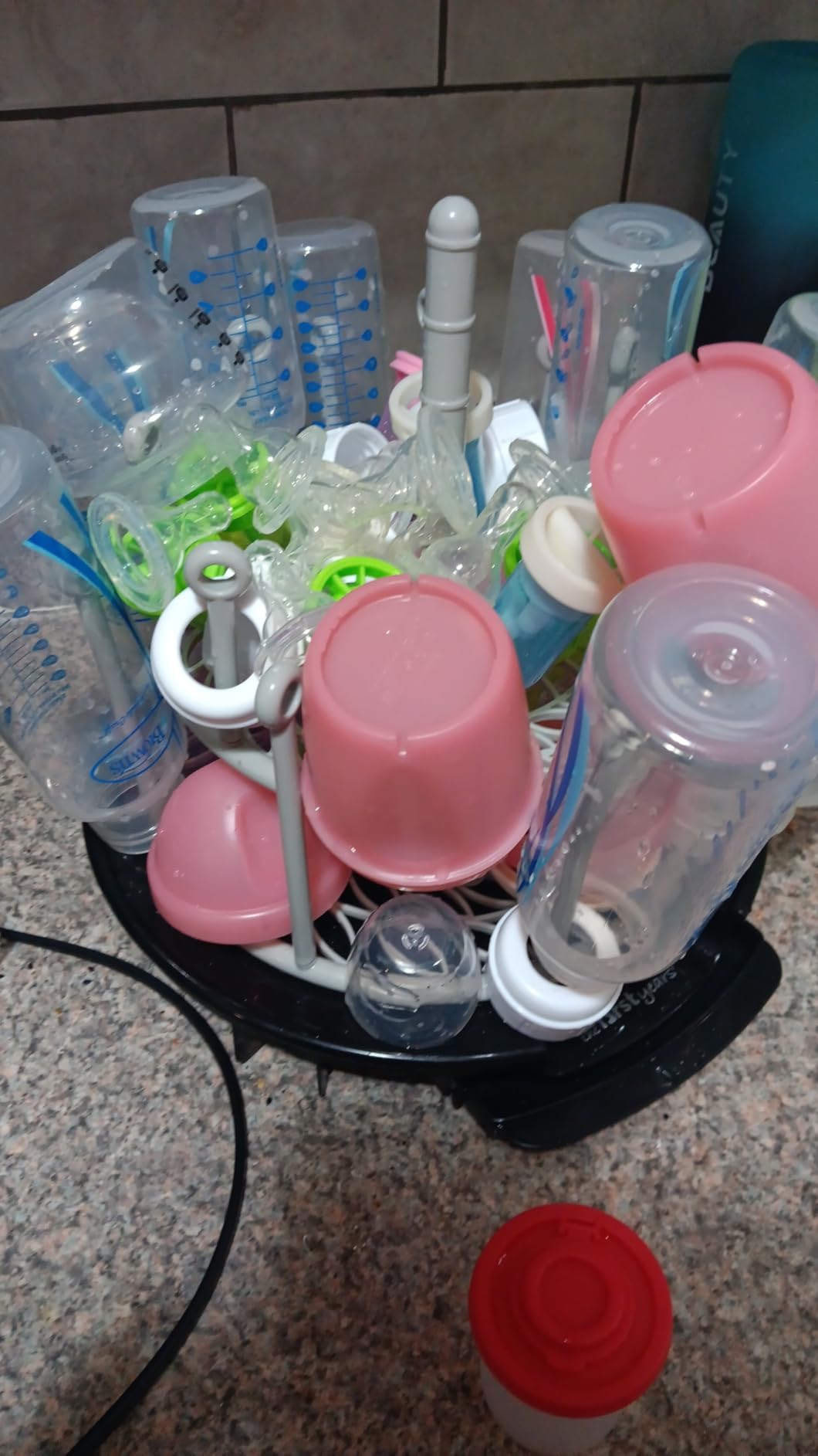 The First Years Spin Stack Bottle Drying Rack - Black customer photo 2