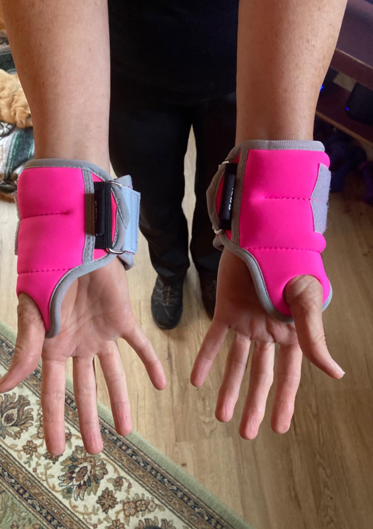 Wrist Weights with Thumb Loops Lock for Men Women Weighted Gloves customer photo 1